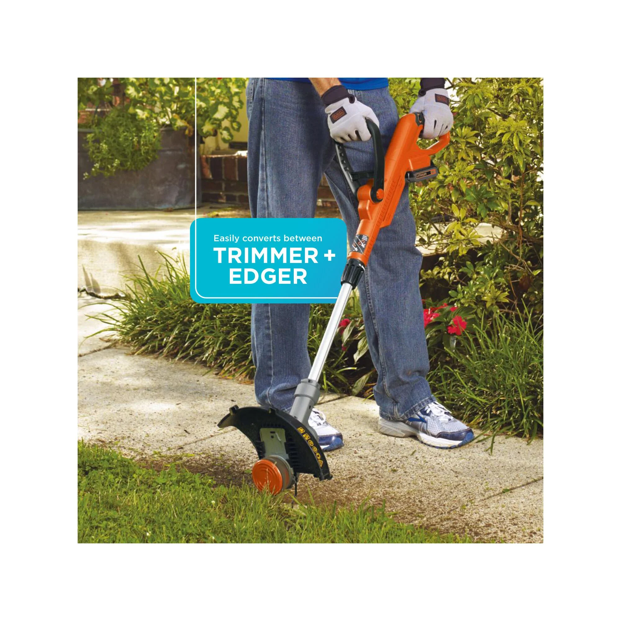 BLACK+DECKER LST300 20V MAX Lithium 12 in. Trimmer/Edger - Womvr