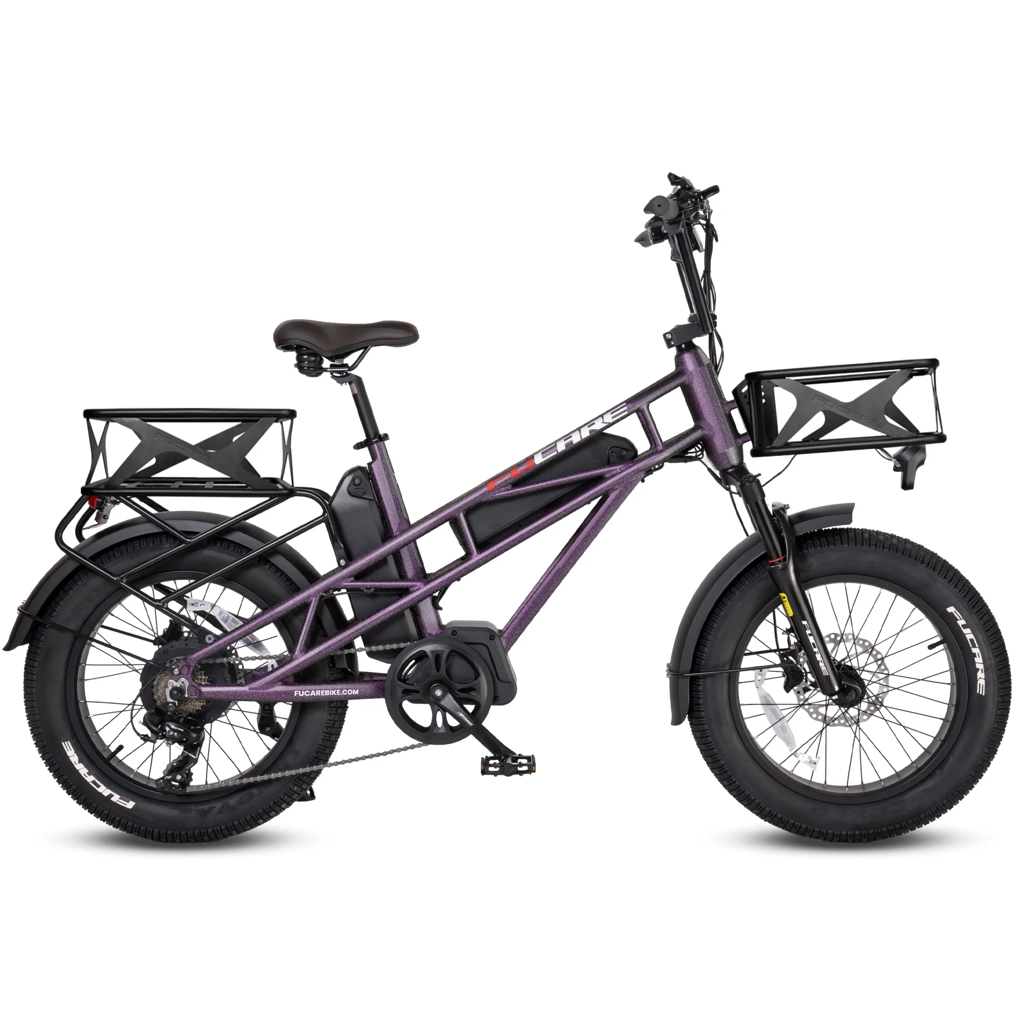 Fucare Electric Bike Gemini X for Adults 20x4.0 Fat Tire, 48V 30Ah Battery E-Bike - Womvr