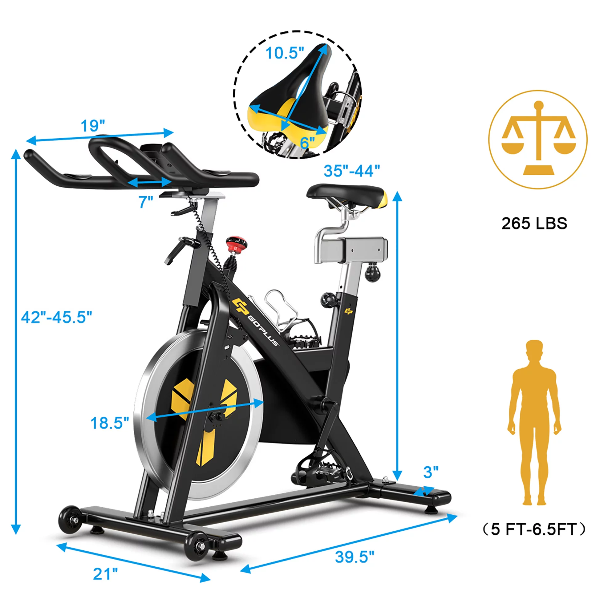 Costway Indoor Cycling Bike Magnetic Exercise Bike Stationary Belt Drive Gym Home Cardio - Womvr