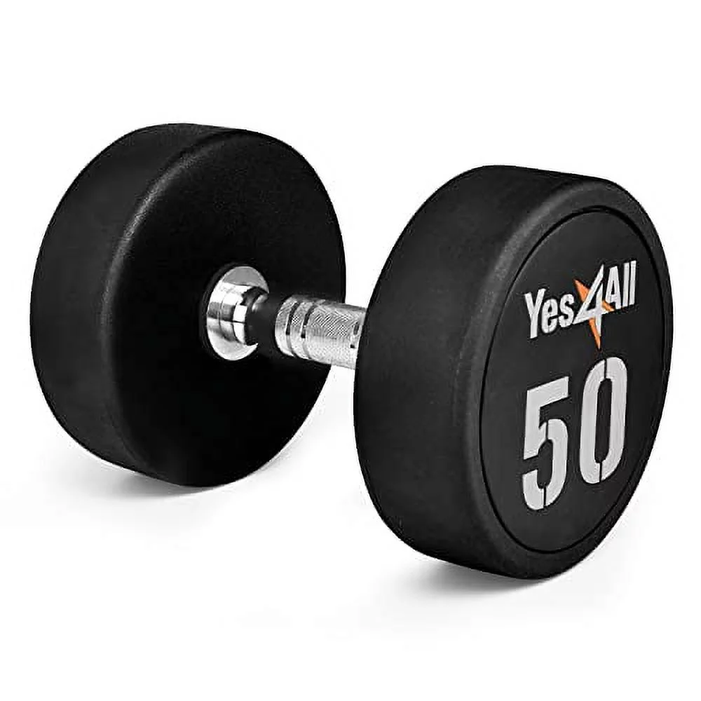 Yes4All 45 lbs Premium heavy weight Urethane Dumbbell, Single - Womvr