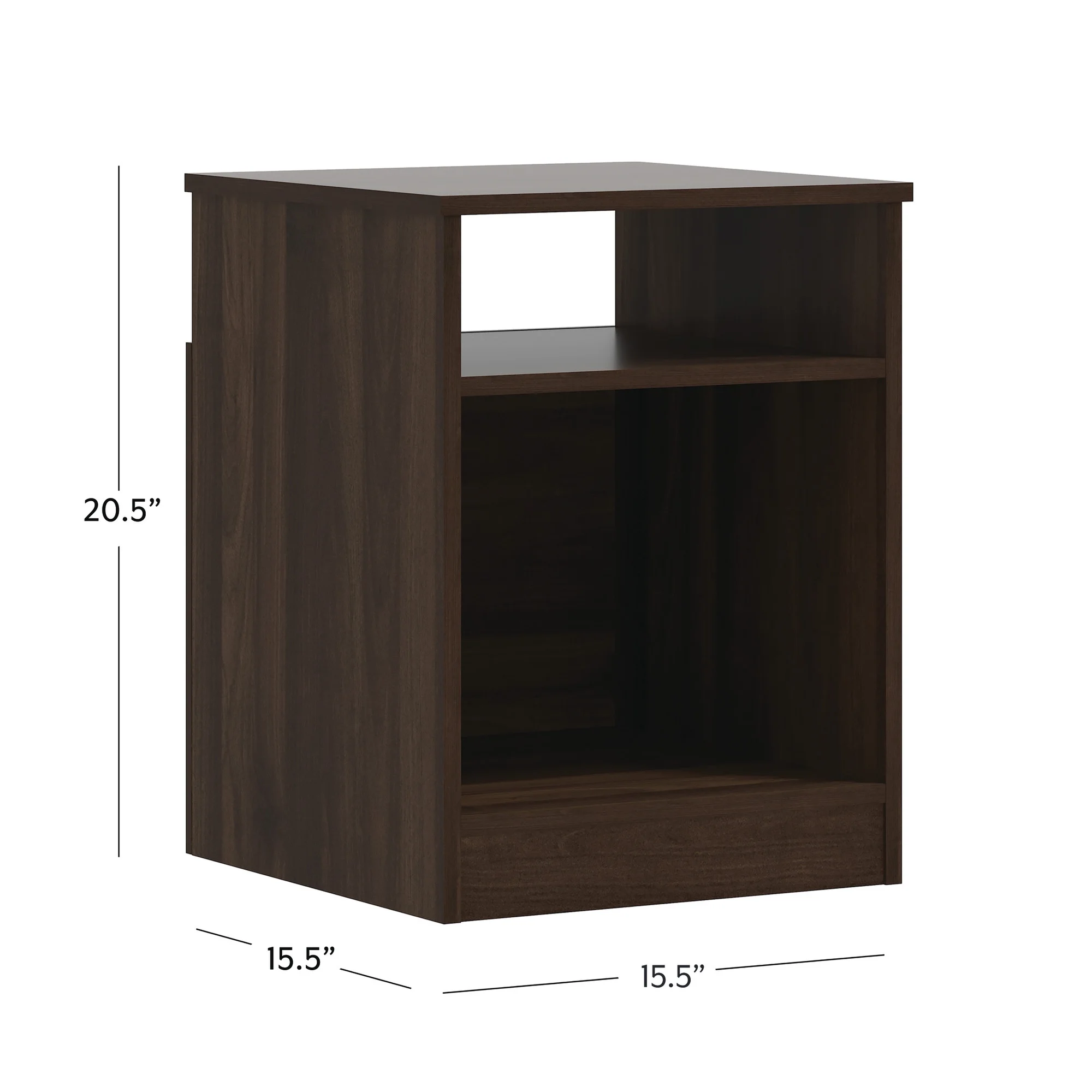 Mainstays Ardent Open Shelf Nightstand, White - Womvr