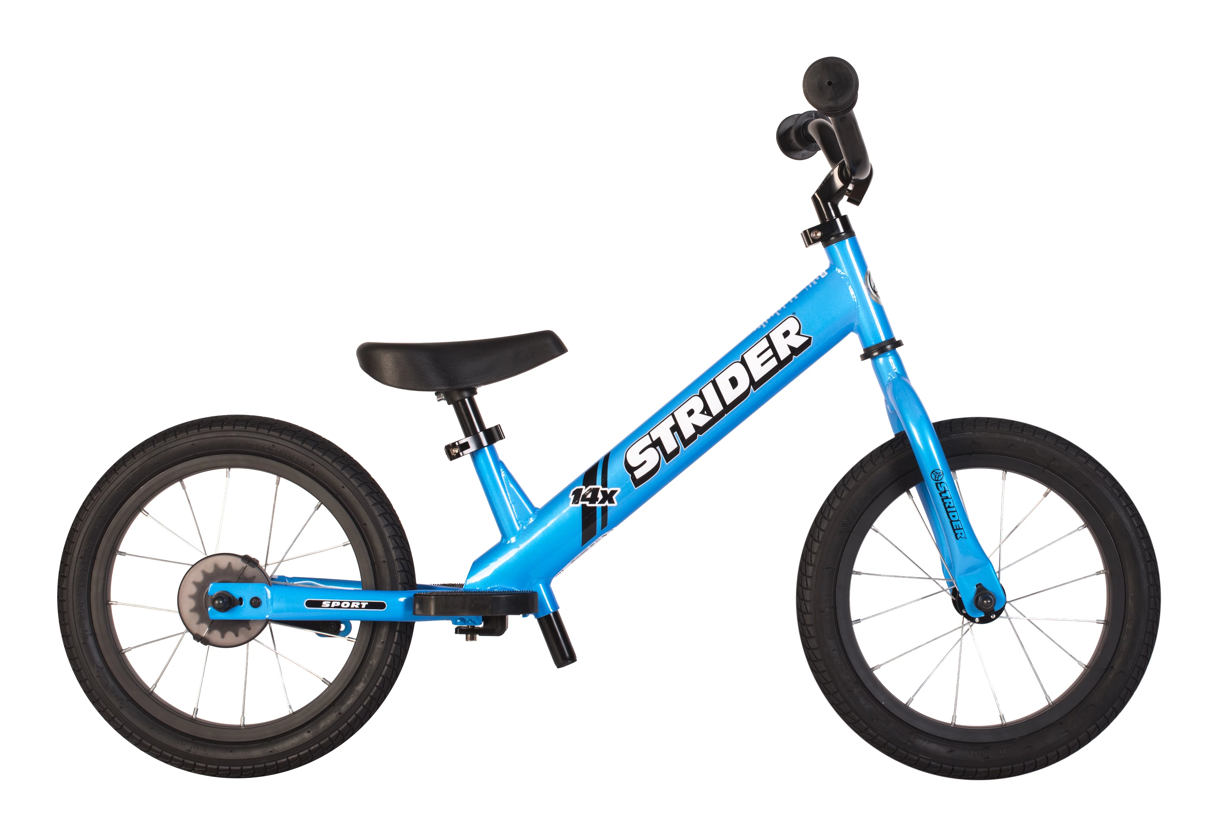Strider - 14x Sport Balance Bike, Ages 3-7 Years, Pedal Conversion Kit Sold Separately - Awesome Blue - Womvr