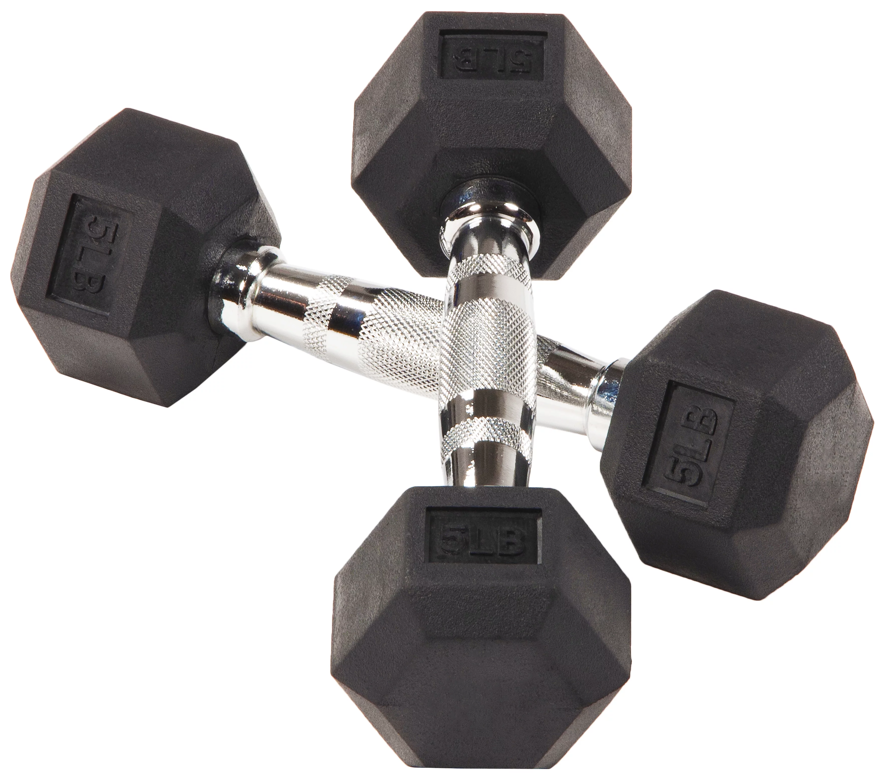 BalanceFrom Rubber Encased Hex Dumbbells, 20 Lbs. Pair - Womvr