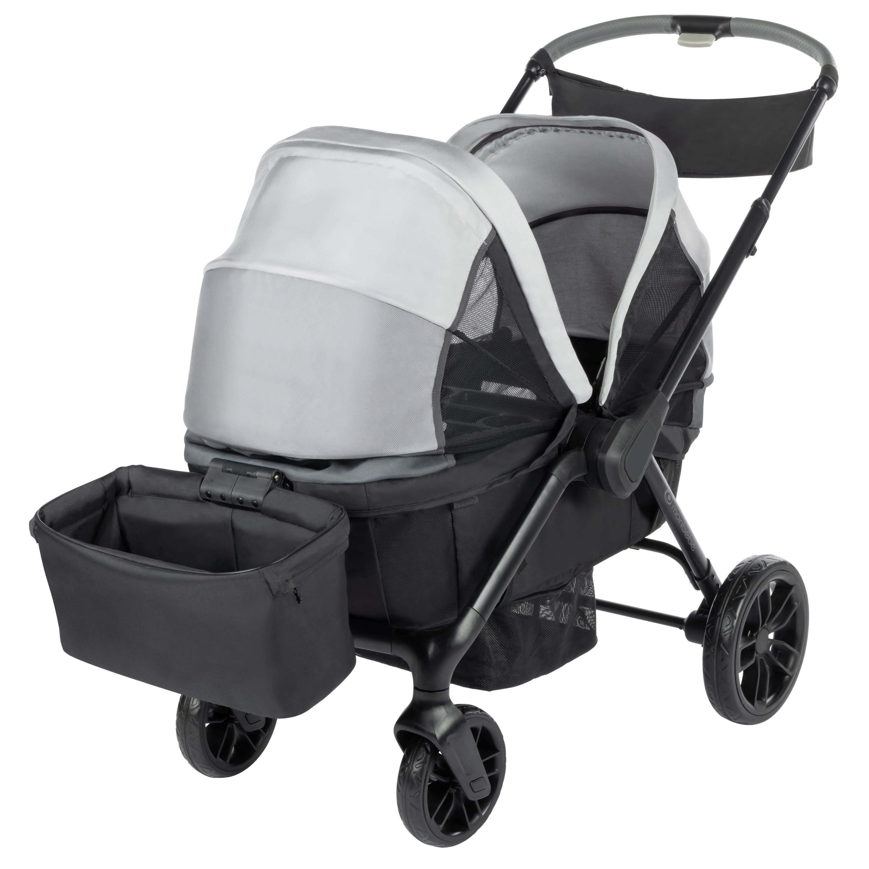 Monbebe Everyday Outings Wagon Stroller, Cobblestone Grey - Womvr