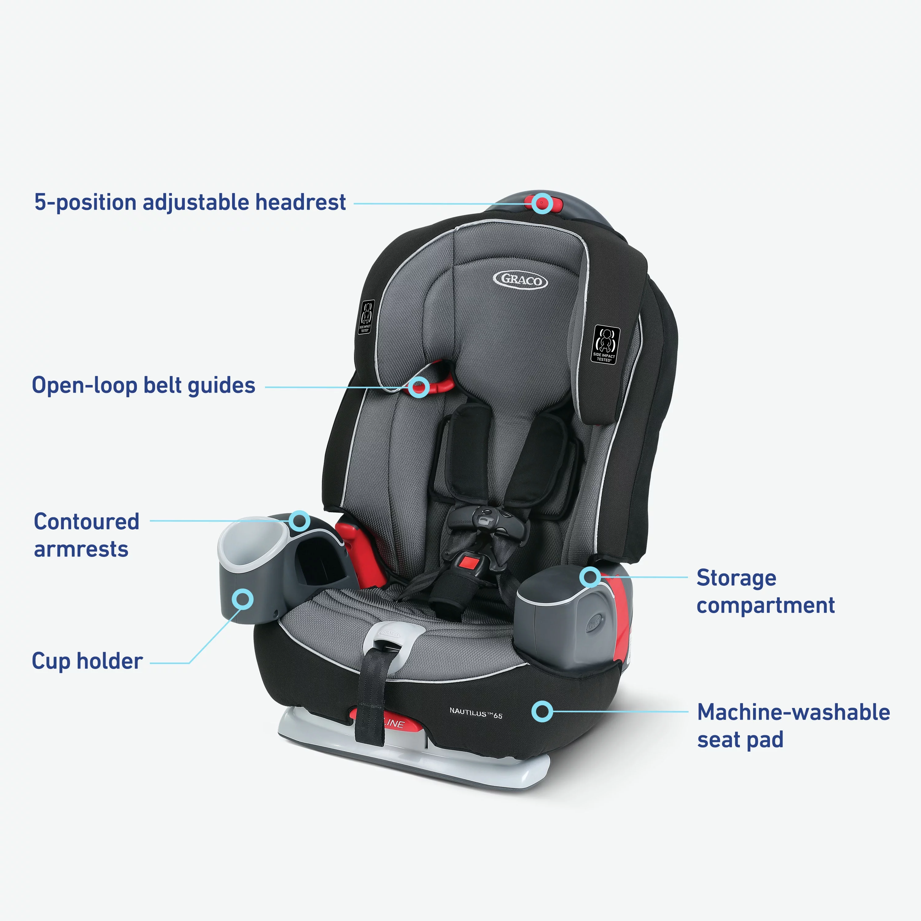 Graco Nautilus? 65 3-in-1 Harness Booster Car Seat - Womvr