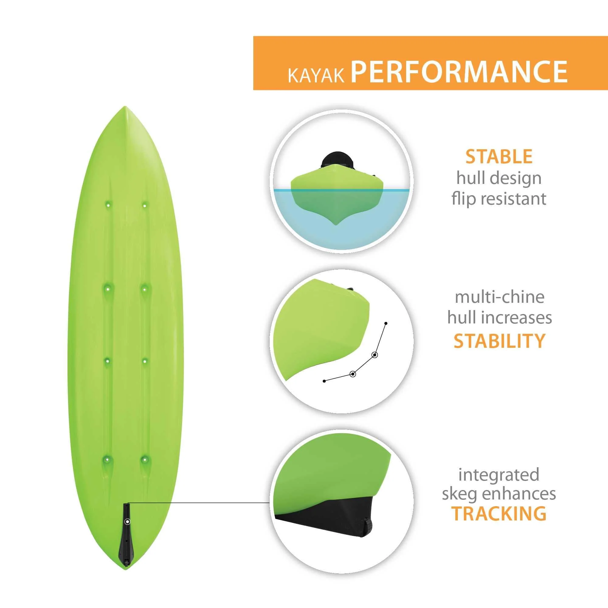 Lifetime Spitfire 12T Tandem Kayak, Lime Green - 90476 - Womvr
