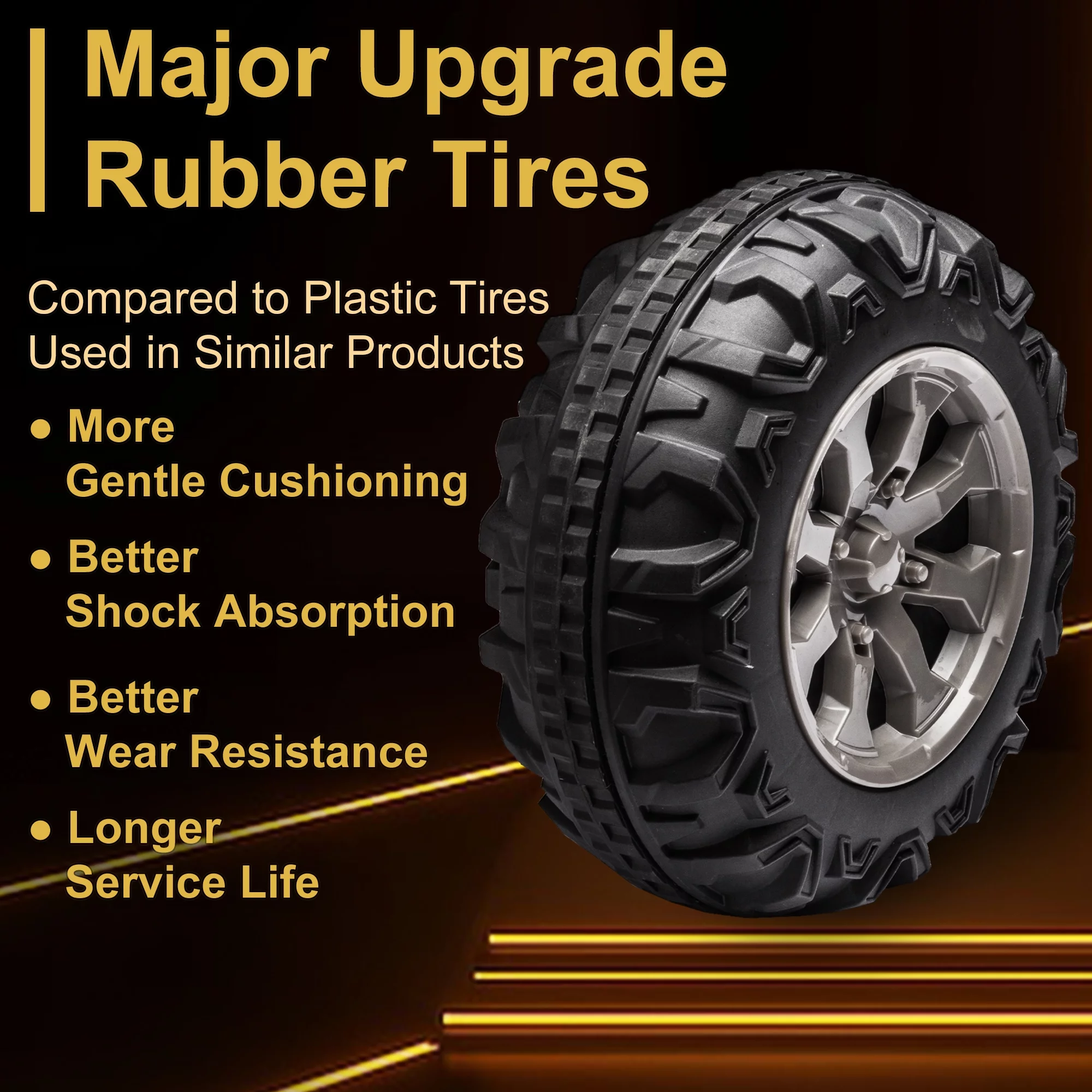 24V 2 Seater Ride on Toys, Ride On UTV with 2x200W Motor Ride On Dump Truck, Ride On Car with Dump Bed/Shovel, Electric Vehicle with Rubber Tires, LED Light, Music, Remote Control, Black - Womvr