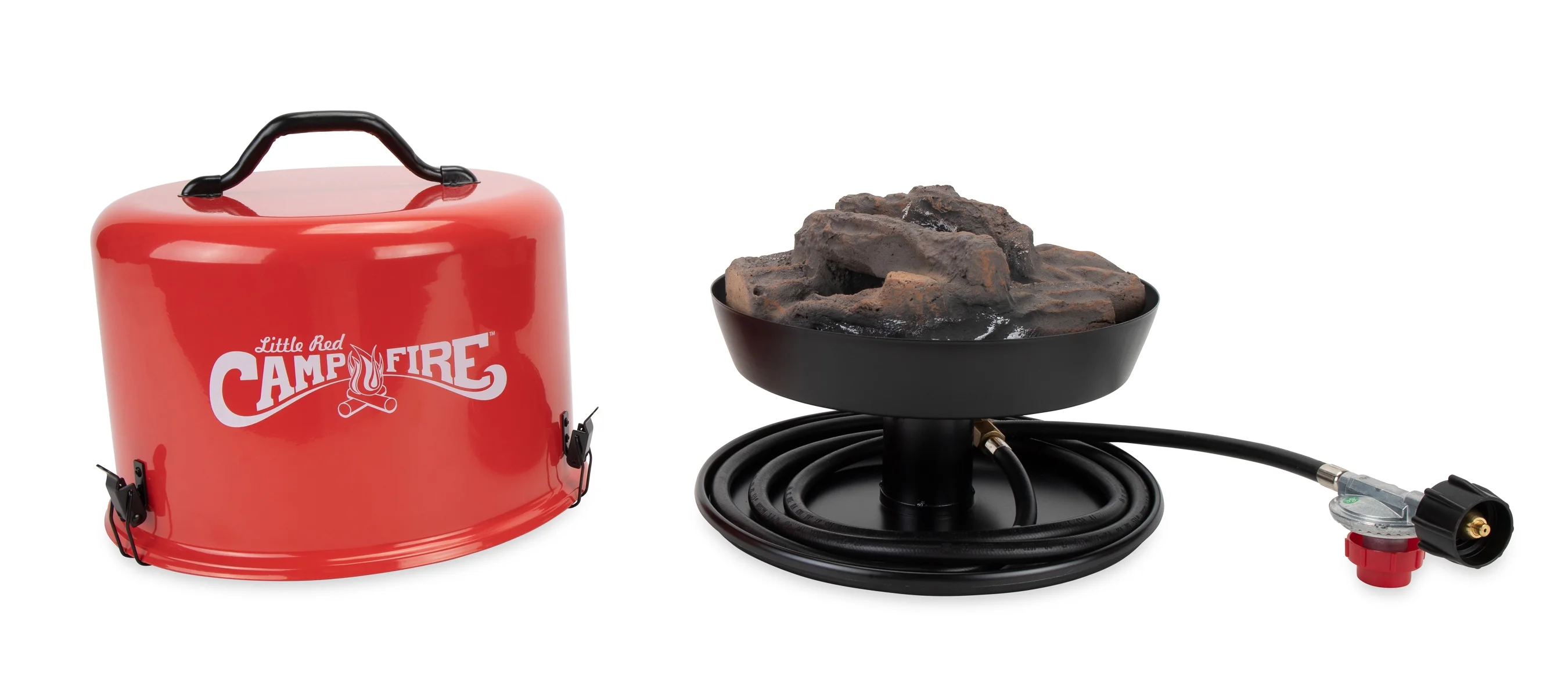 Camco 58035 Big Red Campfire, Approved for RV Campgrounds, Includes 10-Foot Propane Hose - Womvr