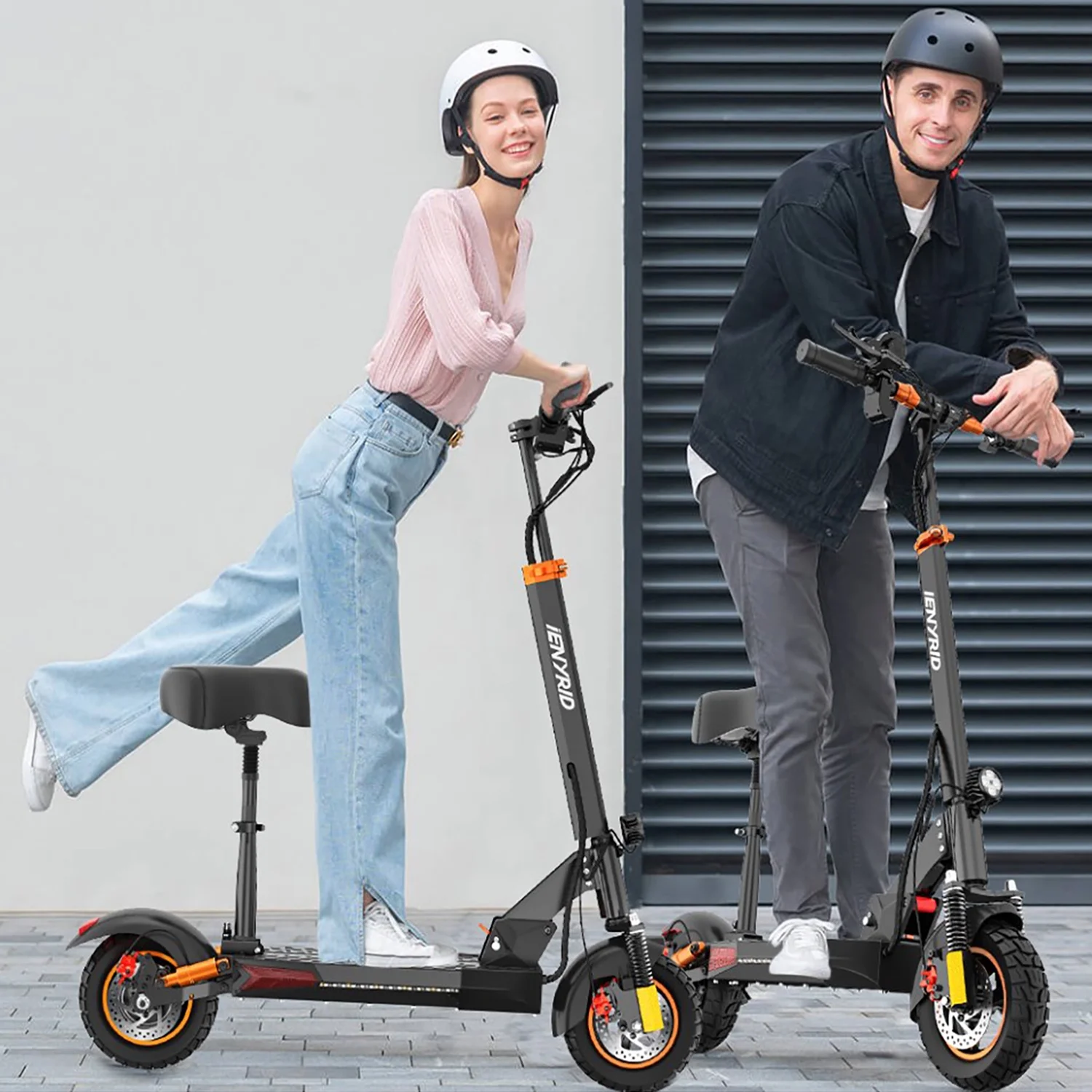 iENYRID M4 Pro S+ Adult Electric Scooter Commuter Electric Skateboard with Seat, 800W Motor 30 MPH and 32 Miles Range Folding E-Scooter for Adults Teens - Womvr