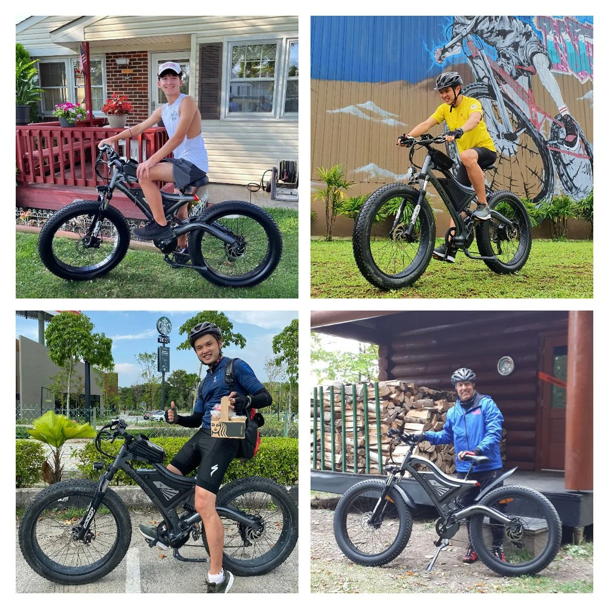 Aostirmotor Electric Mountain Bike 750W 48V15Ah Removable Lithium Battery, Fat Tire Ebike 26x4.0 inch Electric Bike for Adults - Womvr