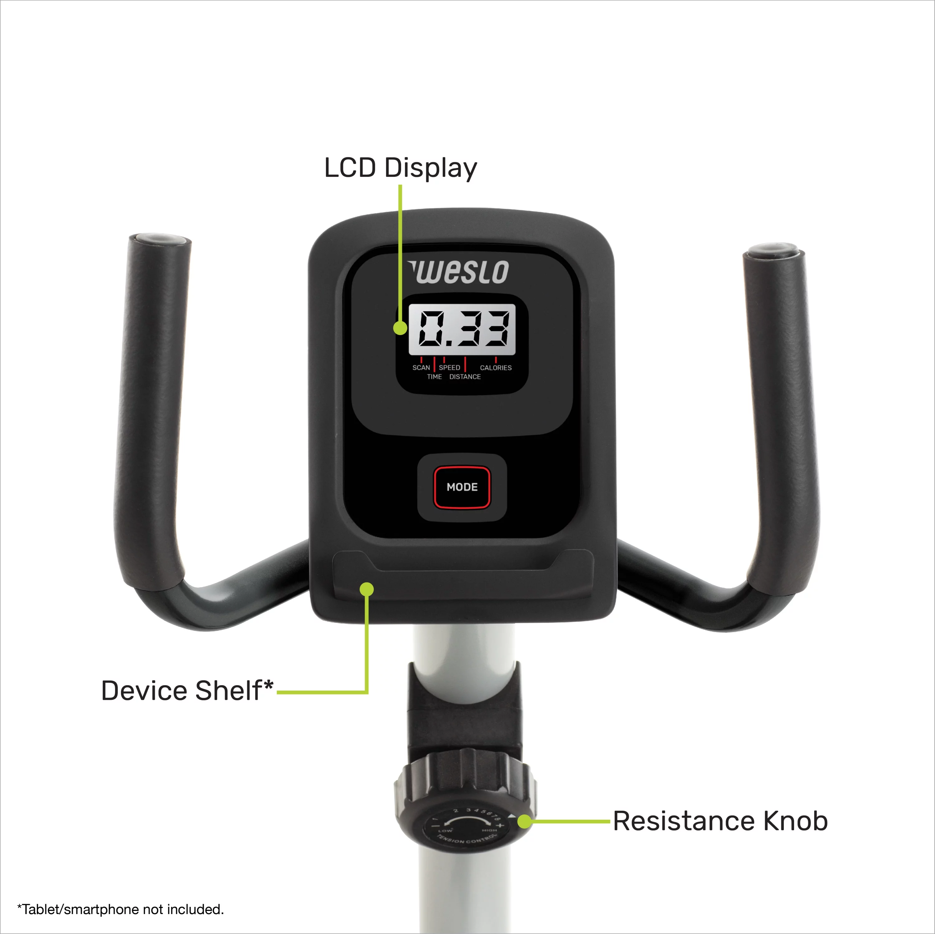 Weslo Pursuit R 4.1 Recumbent Exercise Bike with Inertia-Enhanced Flywheel - Womvr