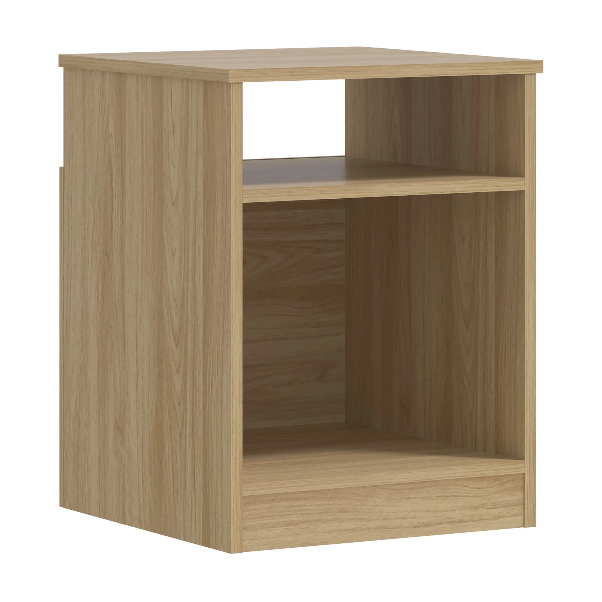 Mainstays Ardent Open Shelf Nightstand, White - Womvr