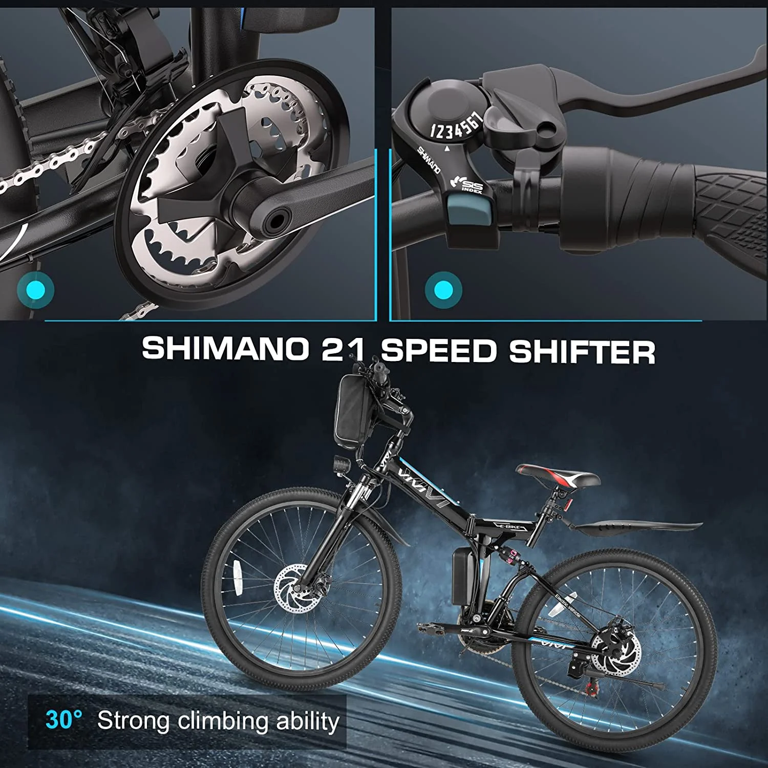 Vivi Electric Bike for Adults 26