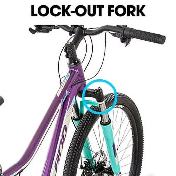 Hiland Mountain Bike for Woman, Shimano 21 Speed 26 inch Wheels Mountain Bicycle, Mint Green - Womvr