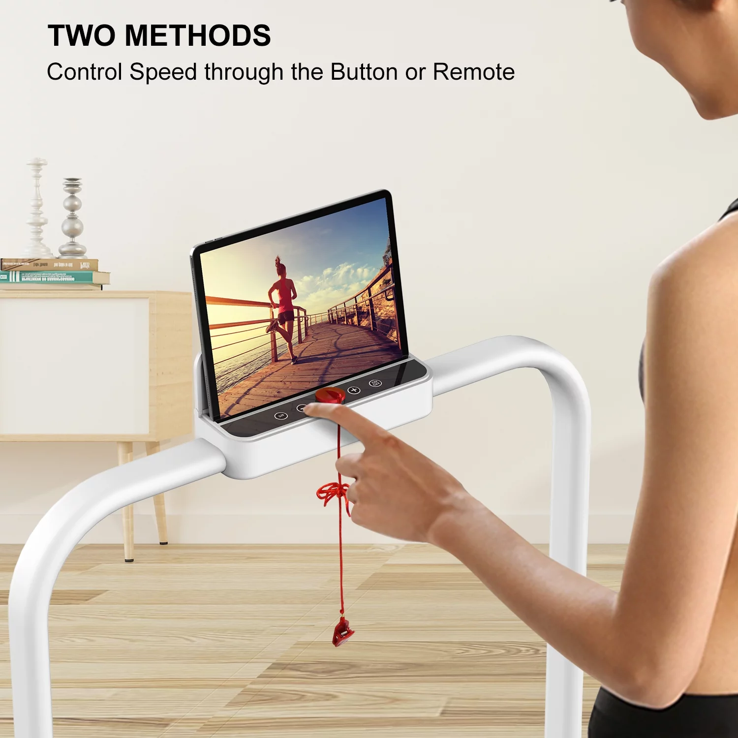 Bigzzia Treadmill Under Desk Treadmill 2 in 1 Folding Treadmill, Treadmills for Home Maximum Weight 265 lbs Gray - Womvr