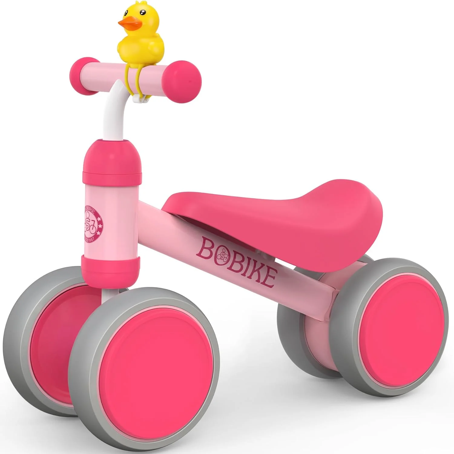 Bobike Baby Balance Bike Toys for 1 Year Old 10-24 Months Toddler Walker Bicycle Pink - Womvr