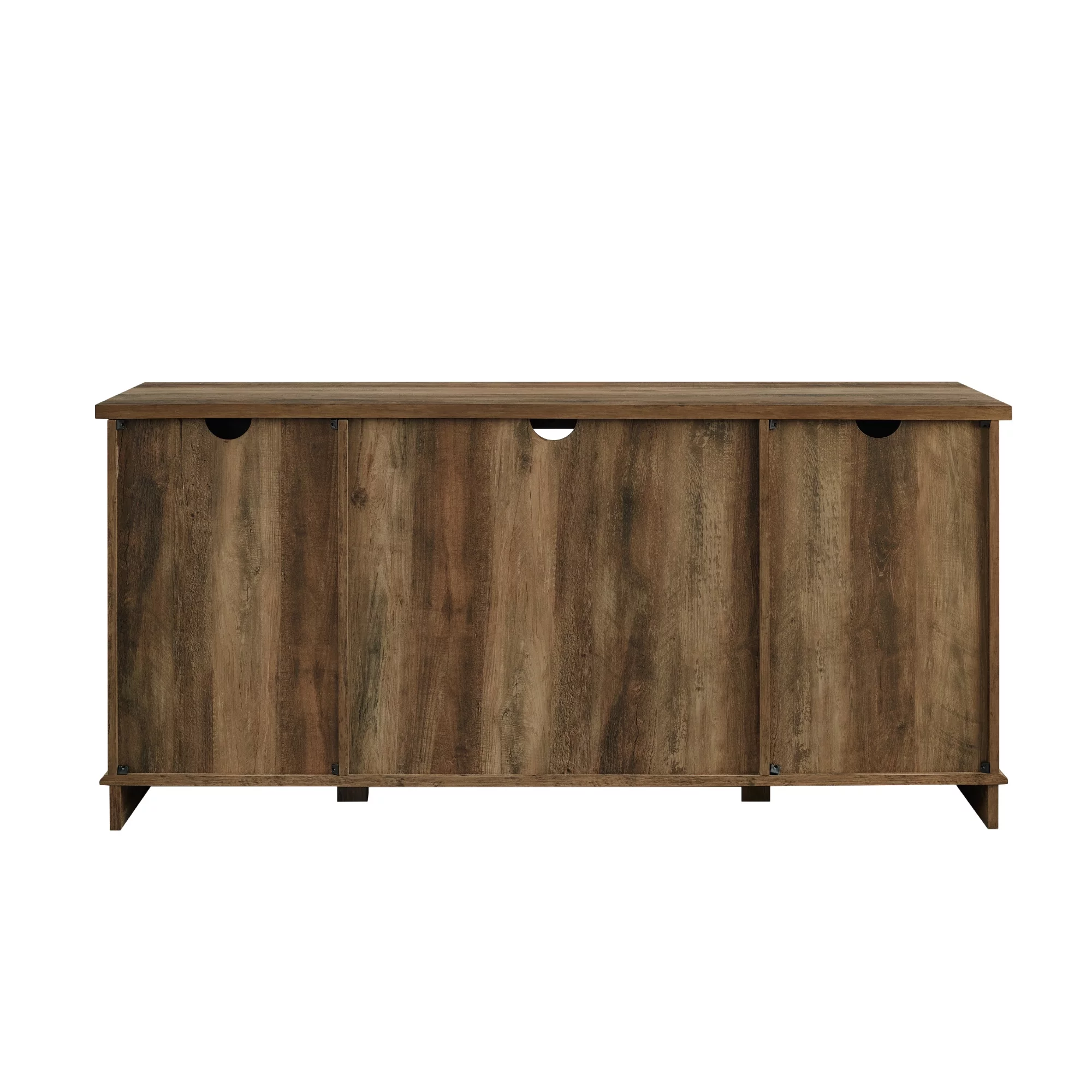 Woven Paths Farmhouse Sliding Barn Door TV Stand for TVs up to 65