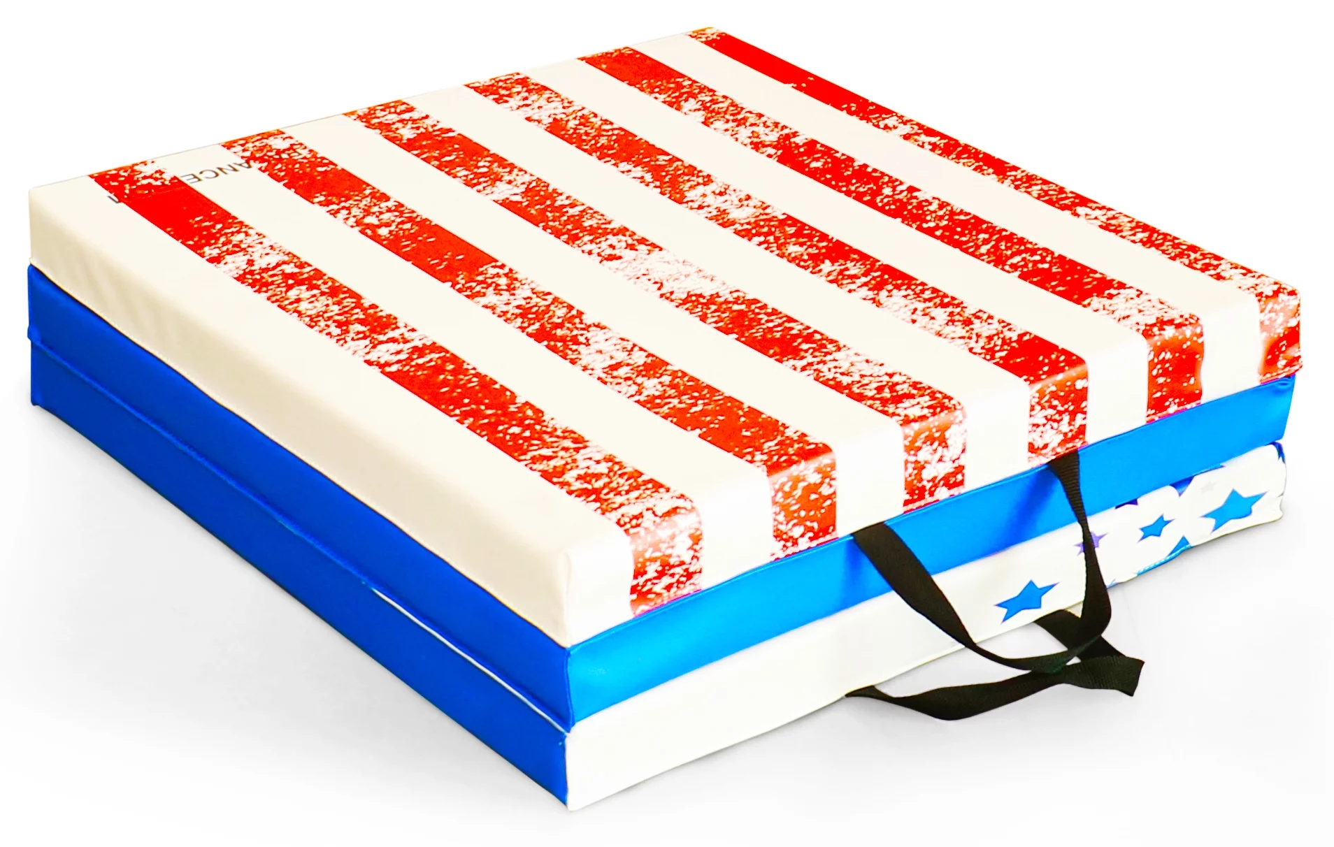 BalanceFrom 6 Ft. x 2 Ft. x 2 In. Three Fold Folding Exercise Mat with Carrying Handles for MMA, Gymnastics and Home Gym, Black - Womvr