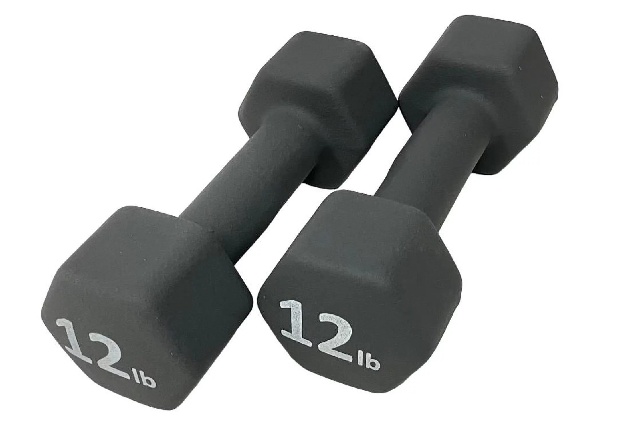 Rainforest Basics Neoprene 5 Lbs. Hex Dumbbells Hand Weights, Set of 2 - Womvr