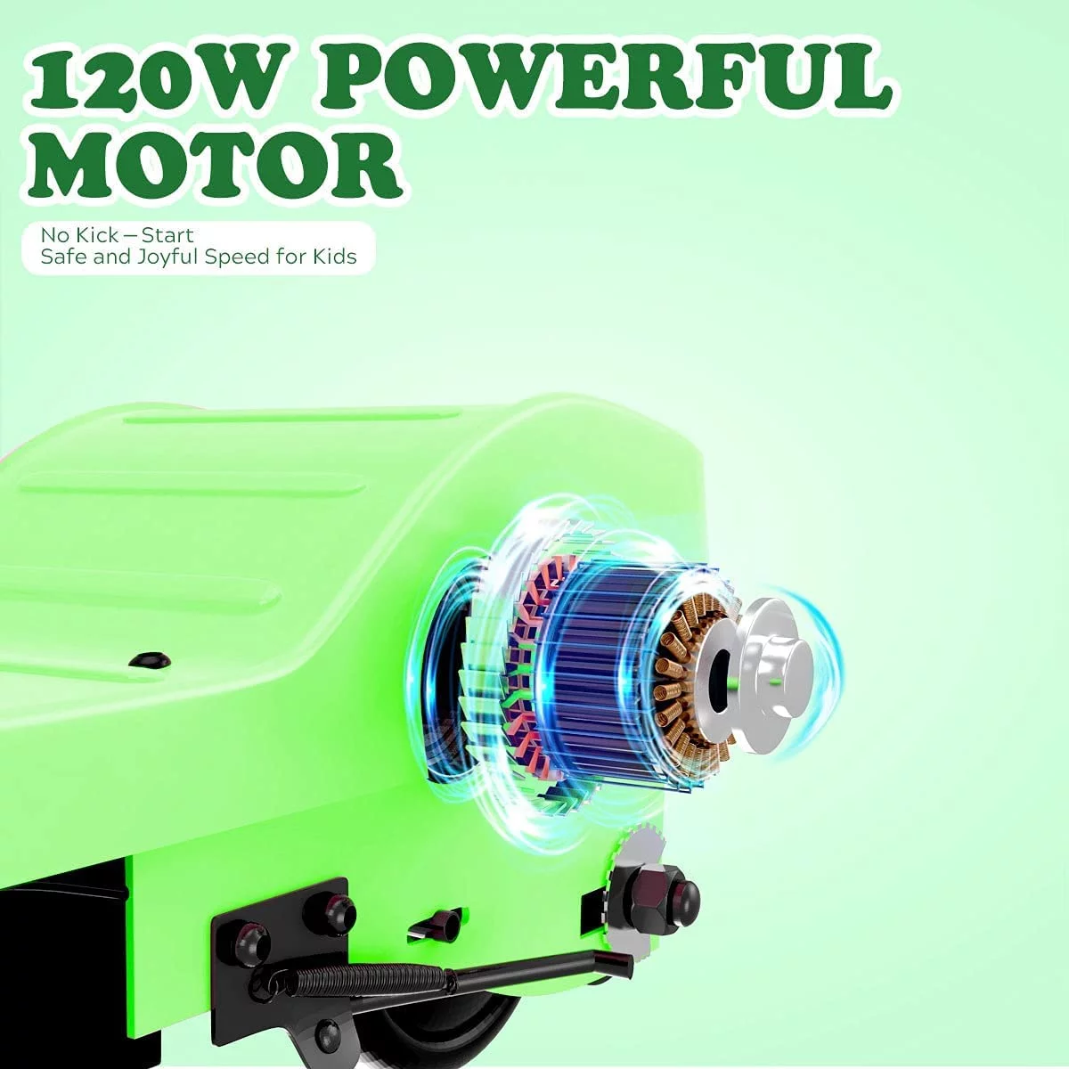 Maxtra Scooters E100 Folding Electric Scooter with Adjustable Handlebar for Kids Ages 6-12, up to 10 MPH, 155 Lbs. Max Load - Womvr