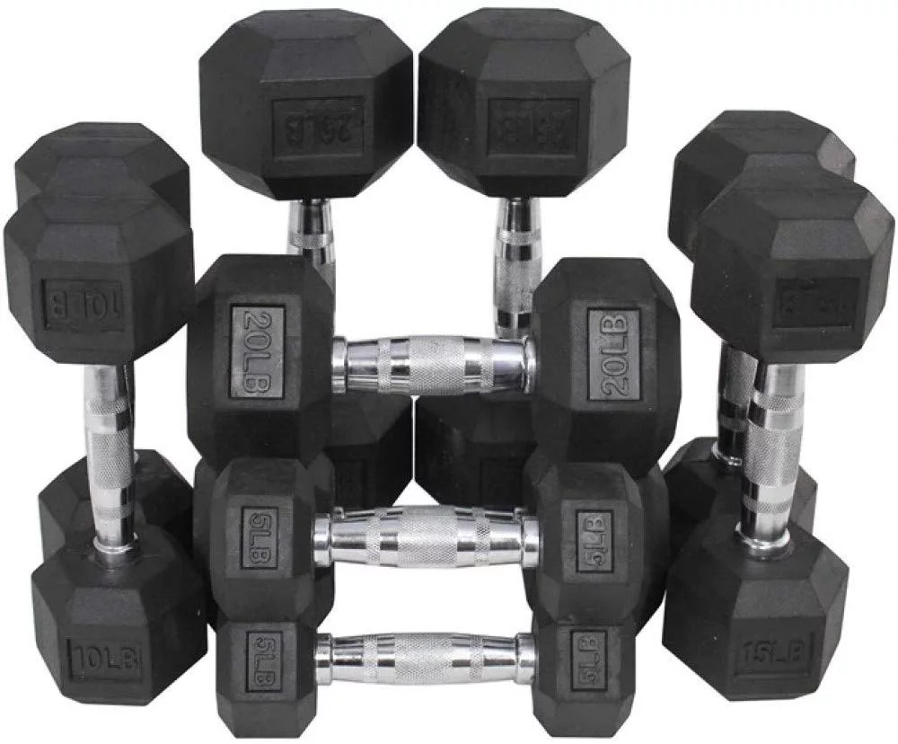 CAP CAST IRON HEX DUMBBELL, BLACK, Single - Womvr
