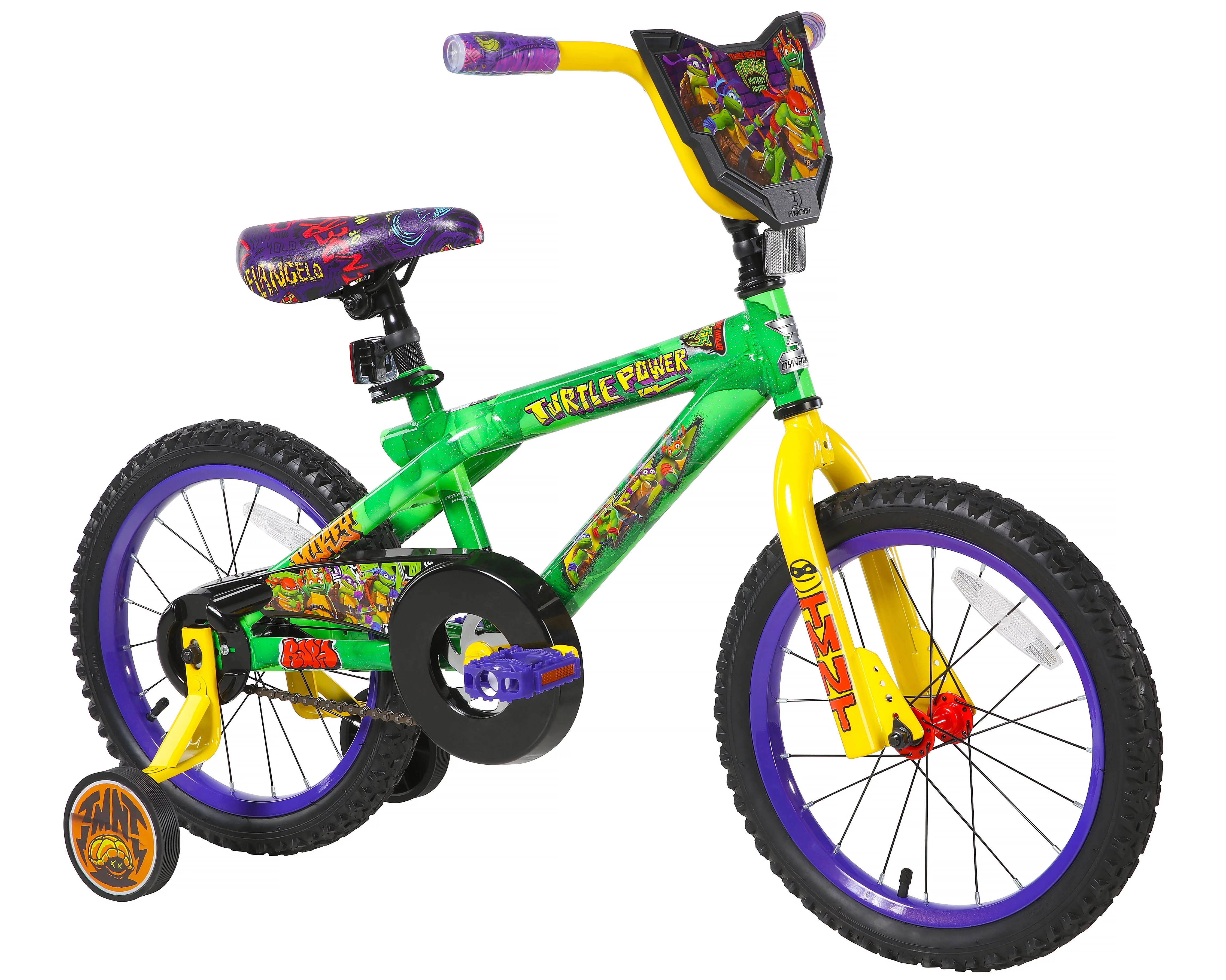 Dynacraft 16-inch Teenage Mutant Ninja Turtles Boys Bike for children ages 4-8 years - Womvr