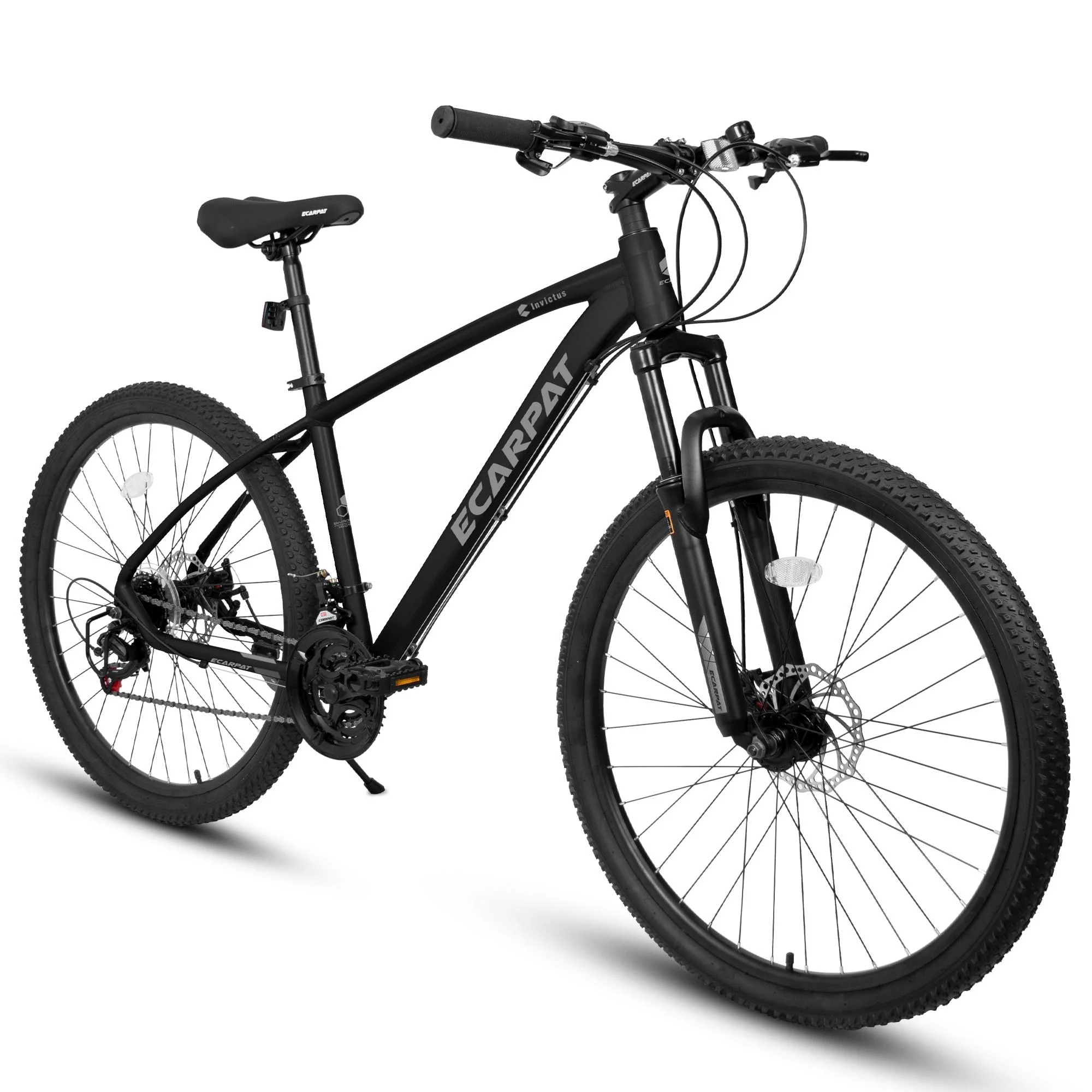 24 inch Mountain Bike, Shimano 21 Speed Drive, Dual Disc Brake, Front Suspension MTB For Boy Girl - Womvr