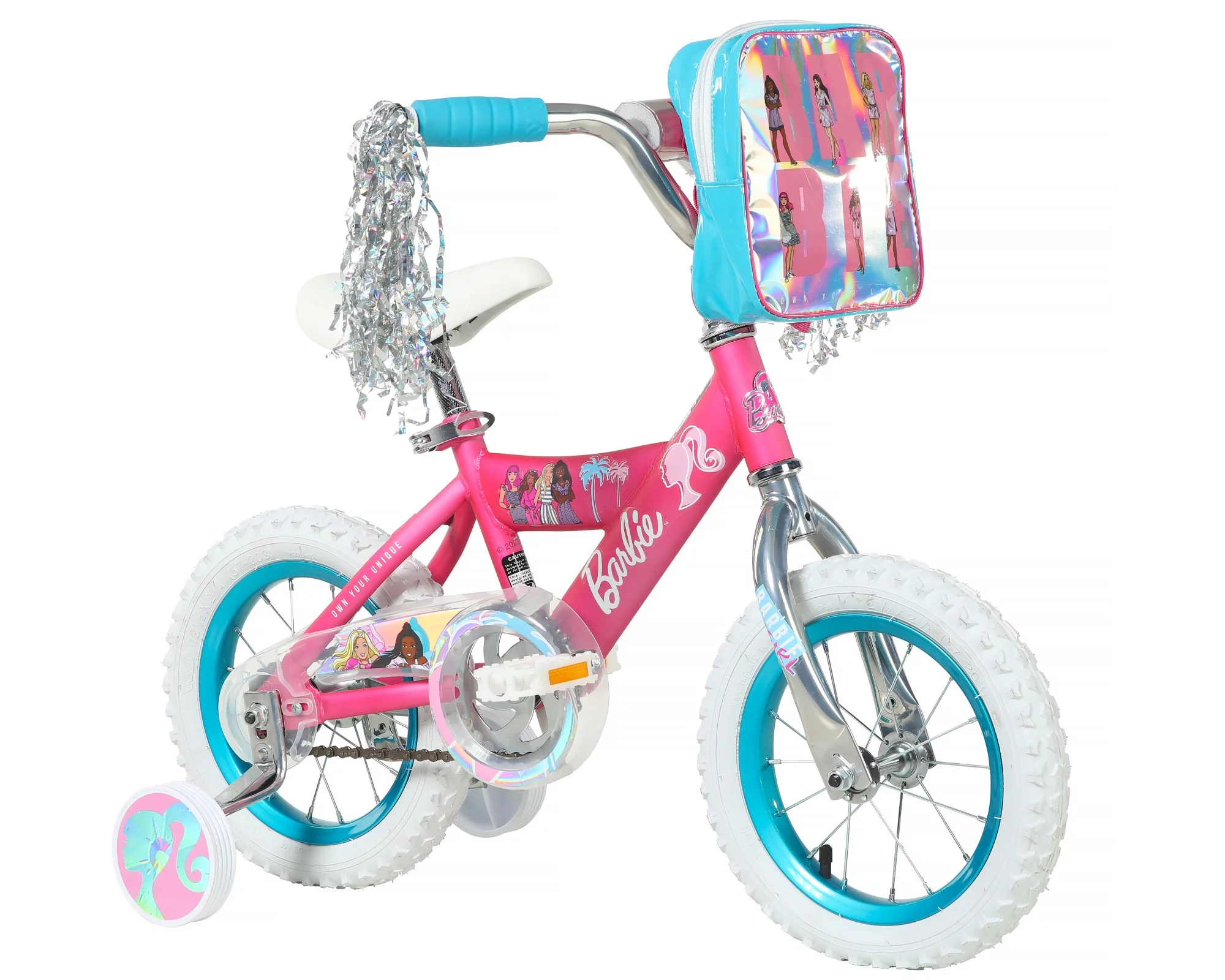 Dynacraft Barbie 12-inch Girls BMX Bike for Age 3-5 Years - Womvr
