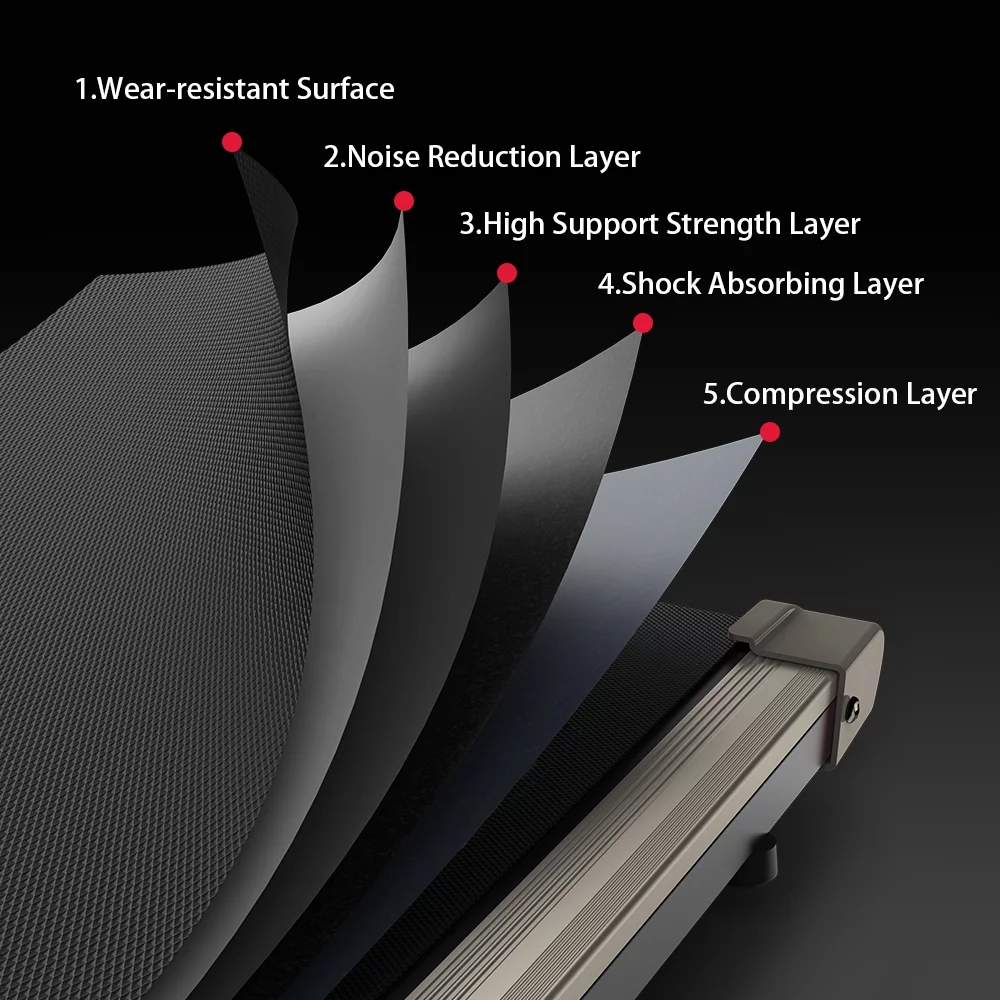 Bigzzia Walking Pad Under Desk Treadmill, Treadmills with Remote Control & LCD Display for Home Office, 265 lbs Max Weight, Gray - Womvr