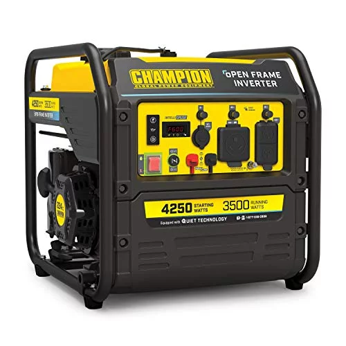 Champion Power Equipment 200954 4250-Watt RV Ready Open Frame Inverter Generator, Quiet Technology - Womvr