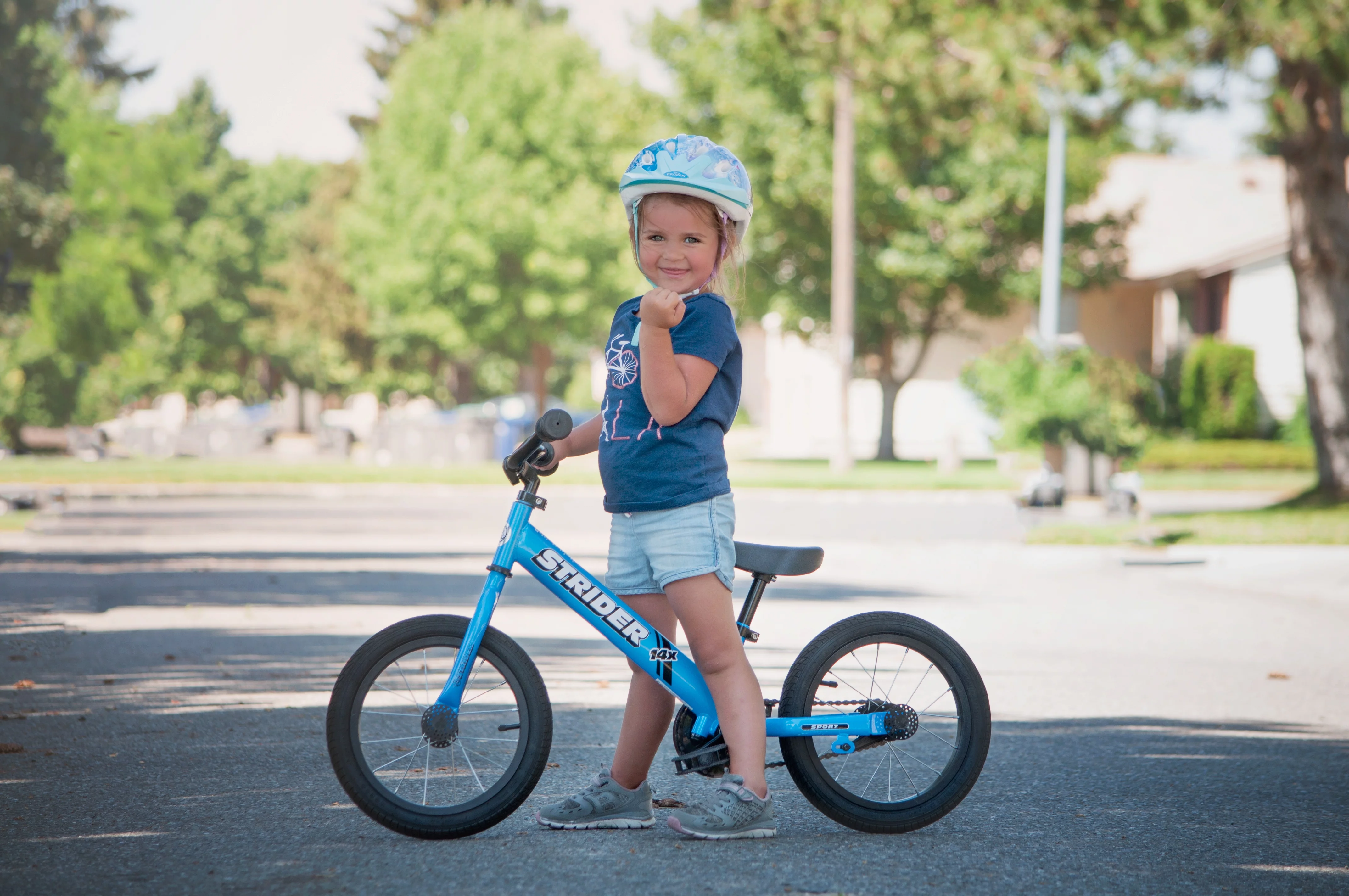 Strider - 14x Sport Balance Bike, Ages 3-7 Years, Pedal Conversion Kit Sold Separately - Awesome Blue - Womvr