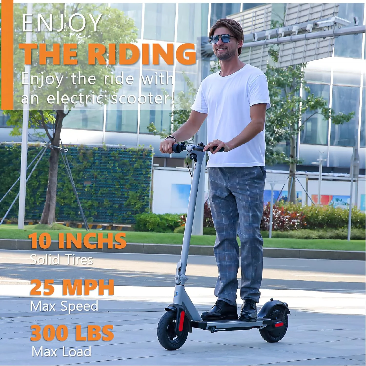 Caroma Electric Scooter for Adults, 20 Mph & 25 Miles Range, 10