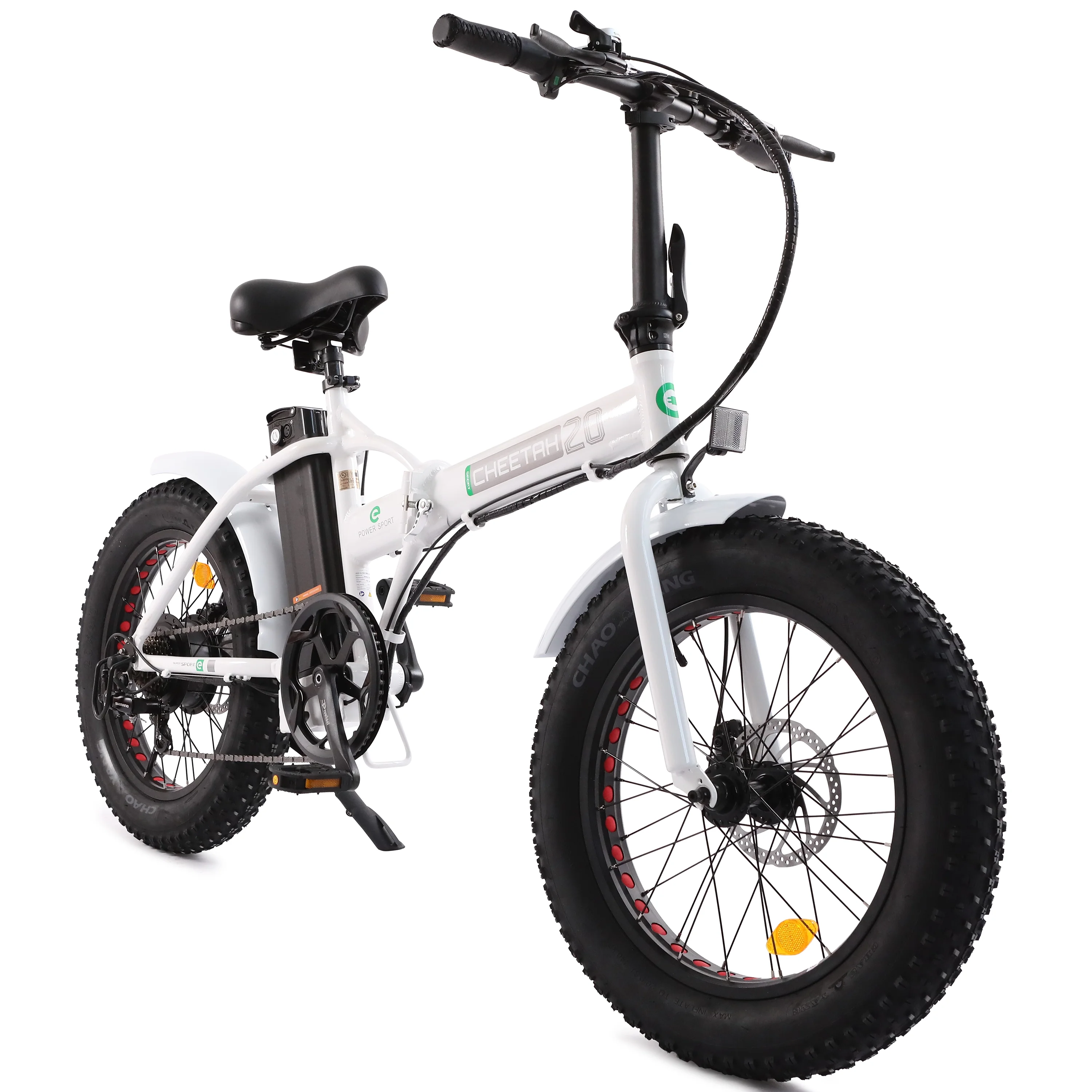 ECOTRIC 20 Inch Fat Tire e-Bike 500W 48V Foldable frame Pedal Assist Commute Bike 7 Speed A-E516646 - Womvr