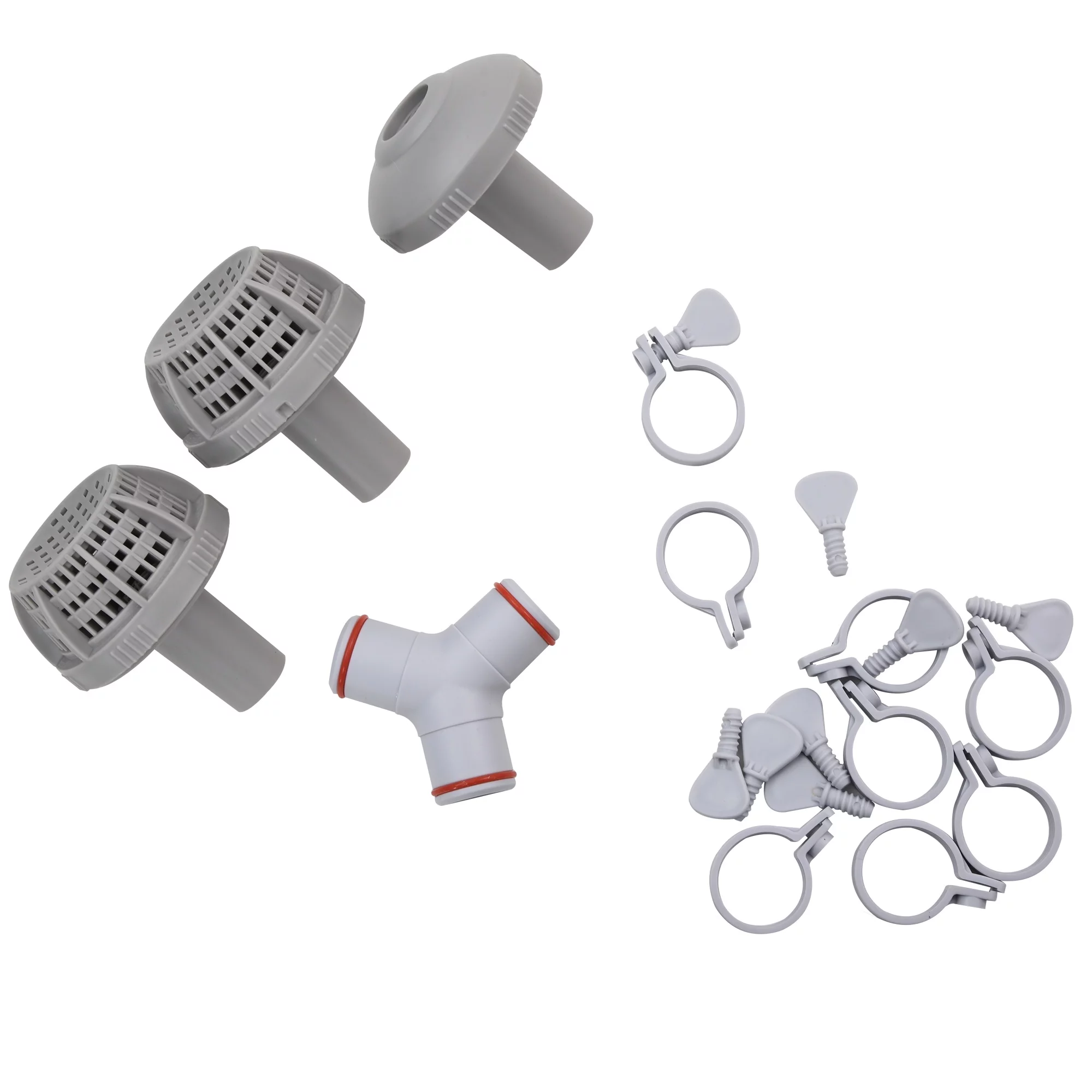 Outsunny Above Ground Swimming Pool, Semi-Inflatable Frame Pool, Brown - Womvr