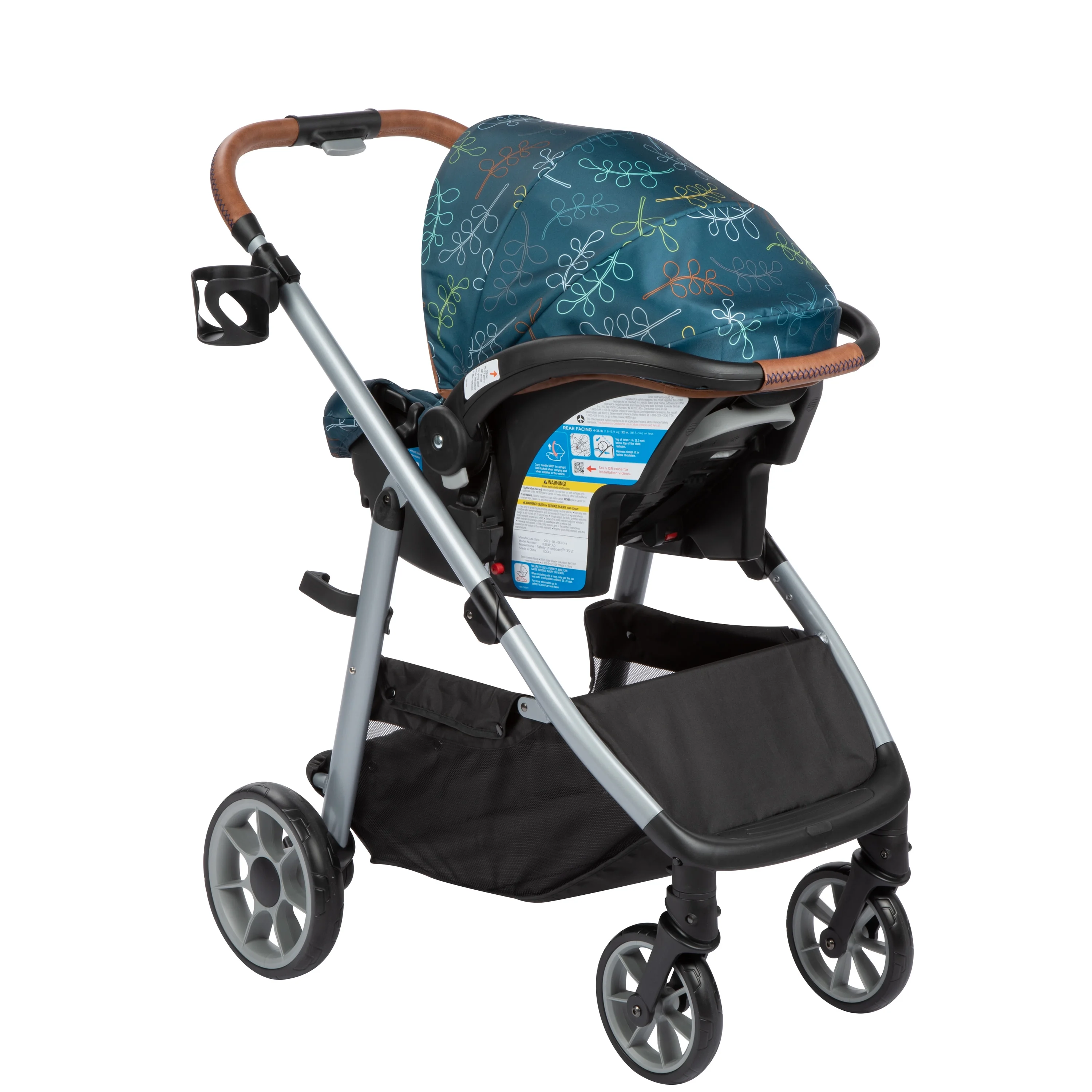 Monbebe Lynx 6 in 1 Modular Travel System Stroller and Infant Car Seat, Leaf - Womvr