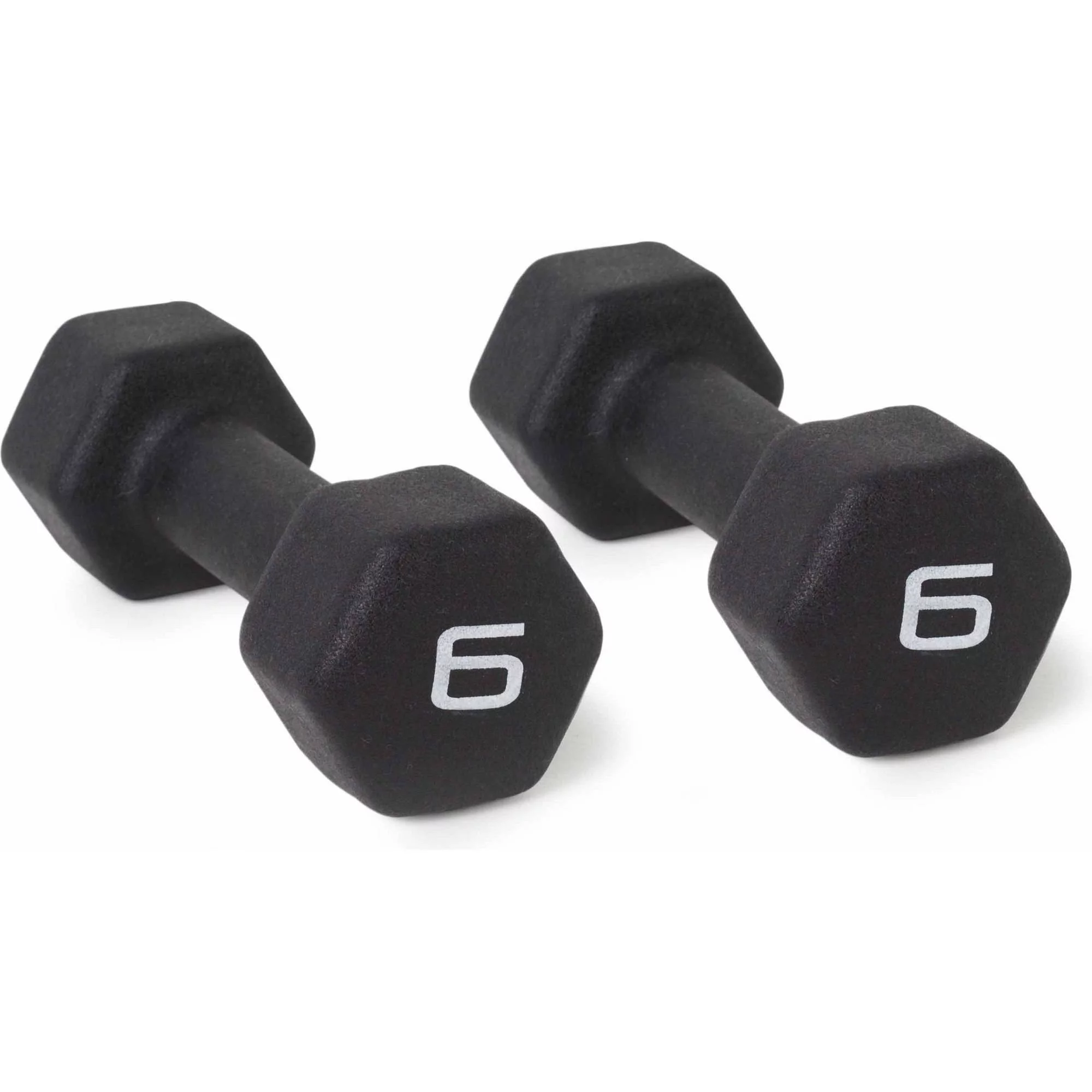 CAP Barbell, 15lb Black Neoprene Dumbbell, Pair - Womvr
