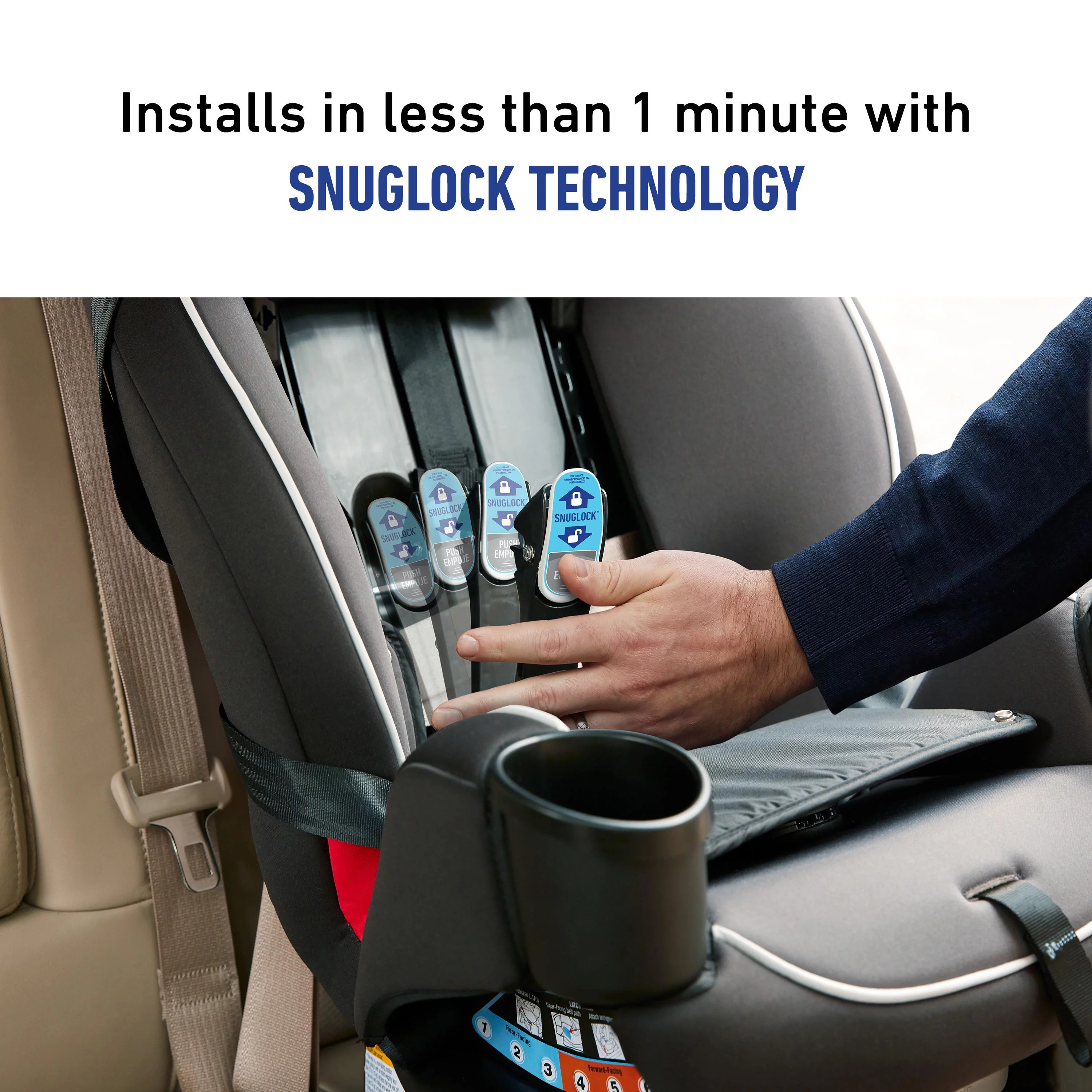 Graco TrioGrow SnugLock 3-in-1 Car Seat, Leland - Womvr