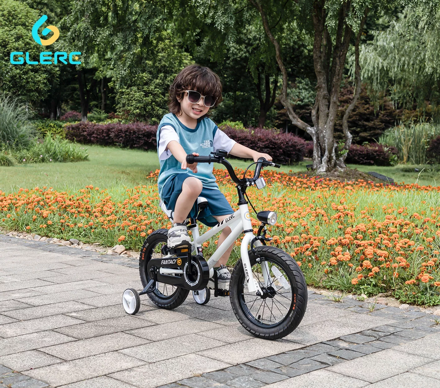 Glerc 12 inch Toddler and Kids Bike for 2-4 Years Old Boys & Girls, White - Womvr