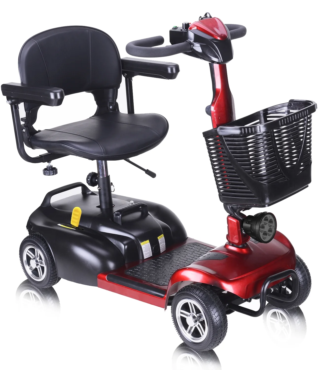 EazinGo 4 Wheel Mobility Scooter, Luxury Travel Scooter for Adults, Elderly Support 260Lbs - Womvr