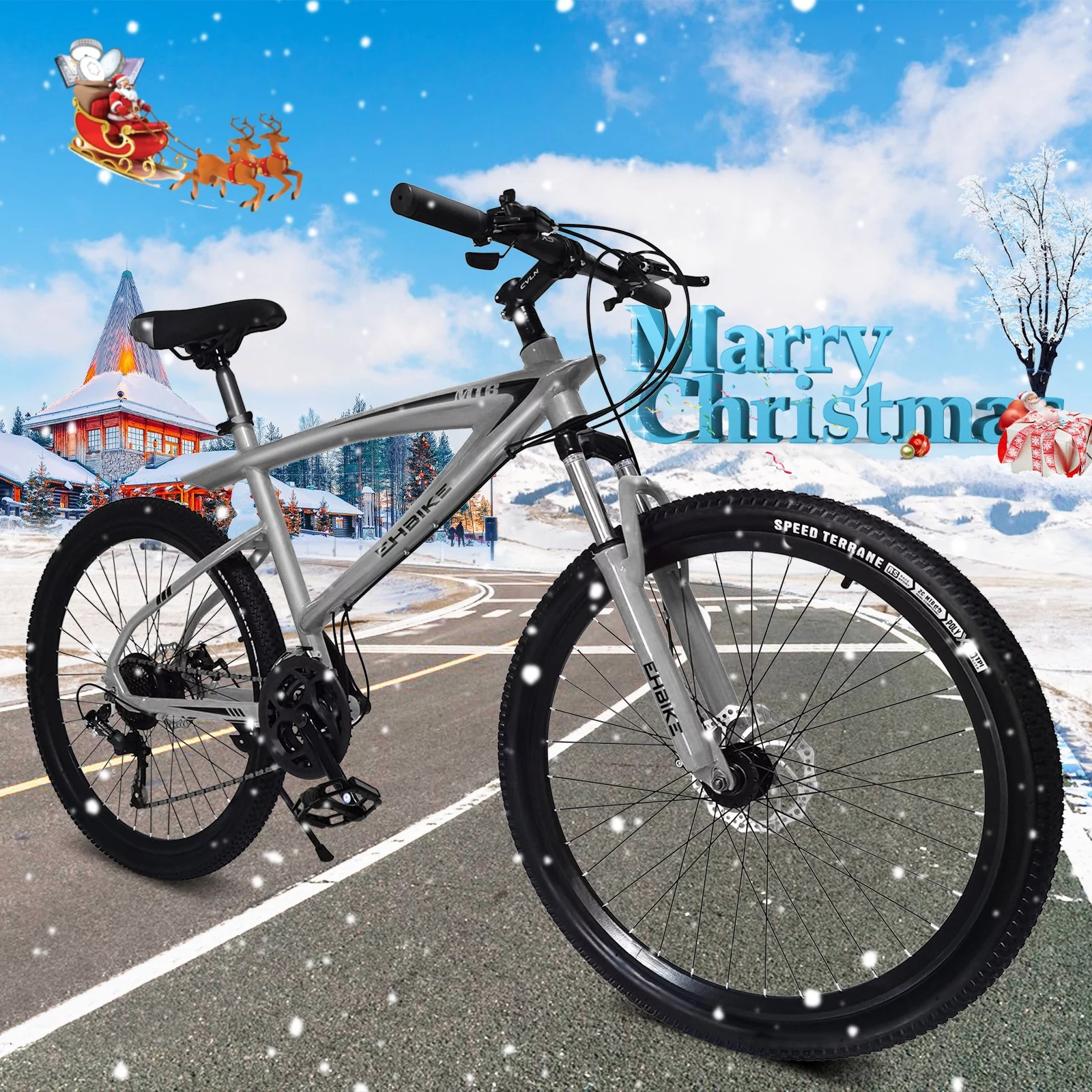 Guzom Adult Mountain Bikes- Mountain Bike 26-inch Outdoor Sports, 21-Speed , Suitable for Men and Women - Womvr