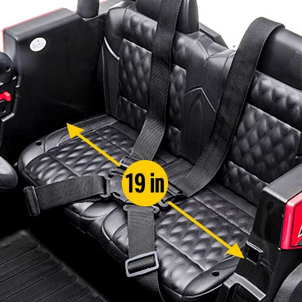 TOKTOO 24V Ride on Car, 4WD Powered Ride on UTV with Remote Control & Trunk Storage Space,  1 Seater Kid Car for Boys Girls -Blue - Womvr