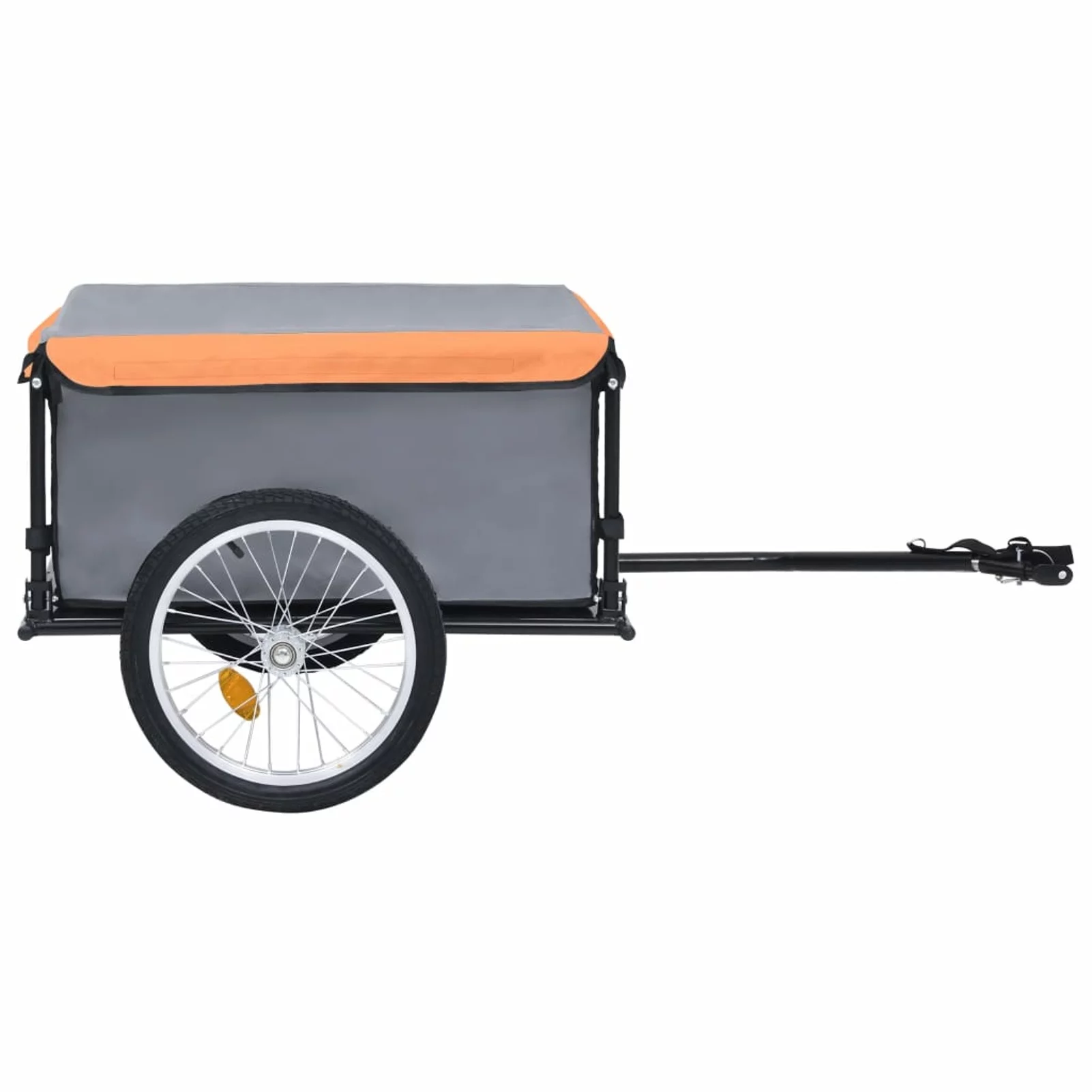 Suzicca Bike Cargo Trailer Gray and Orange 143.3 lb - Womvr