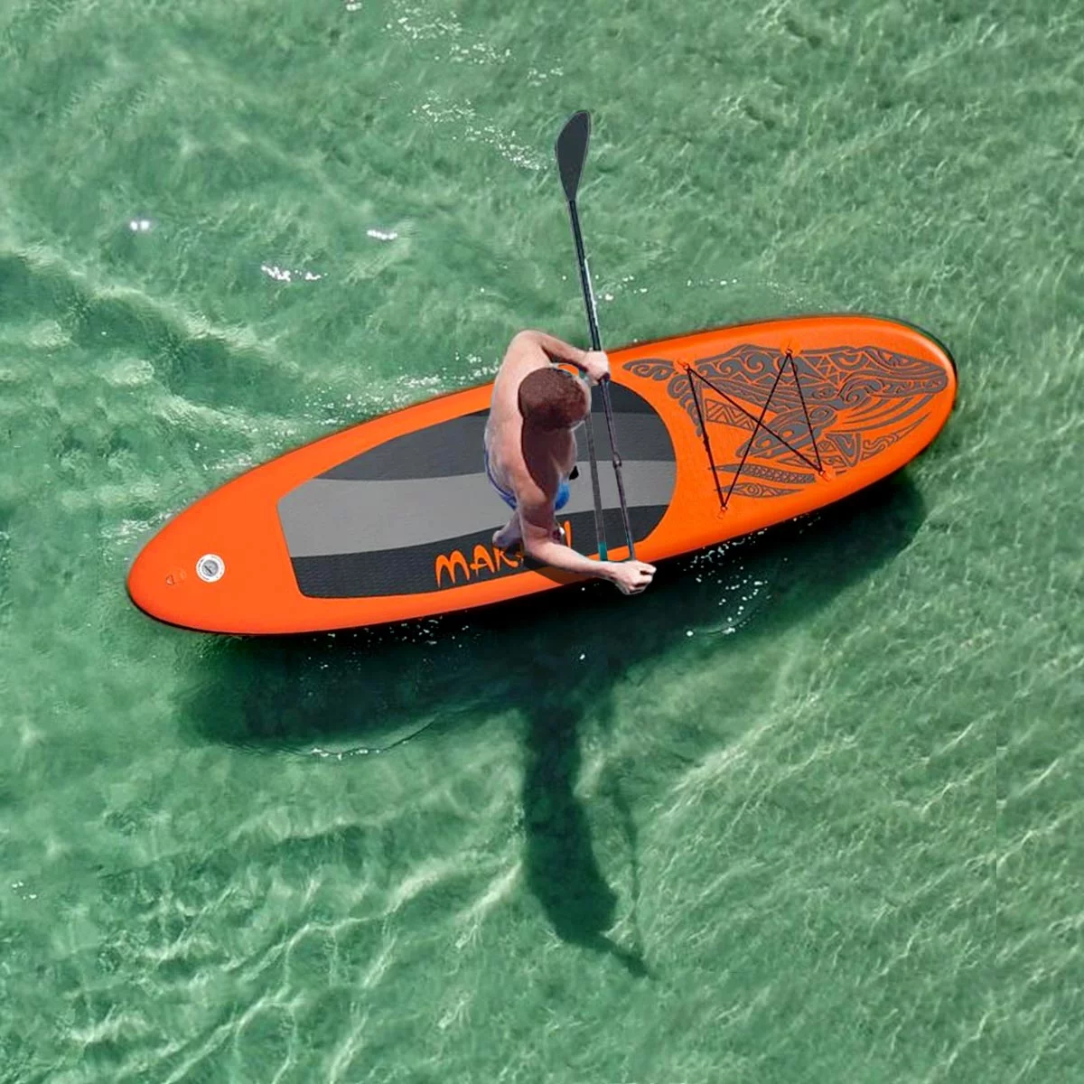 JSP Stand Up Inflatable Paddle Board 10.5' SUP Blow Up Boat 330 lb Capacity - Womvr