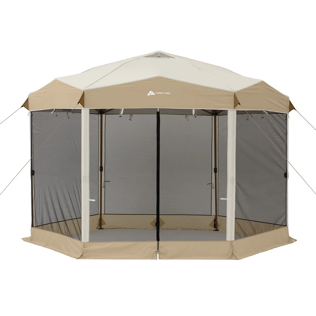 12' x 10' Glamping Hexagon Lighted Canopy - Womvr