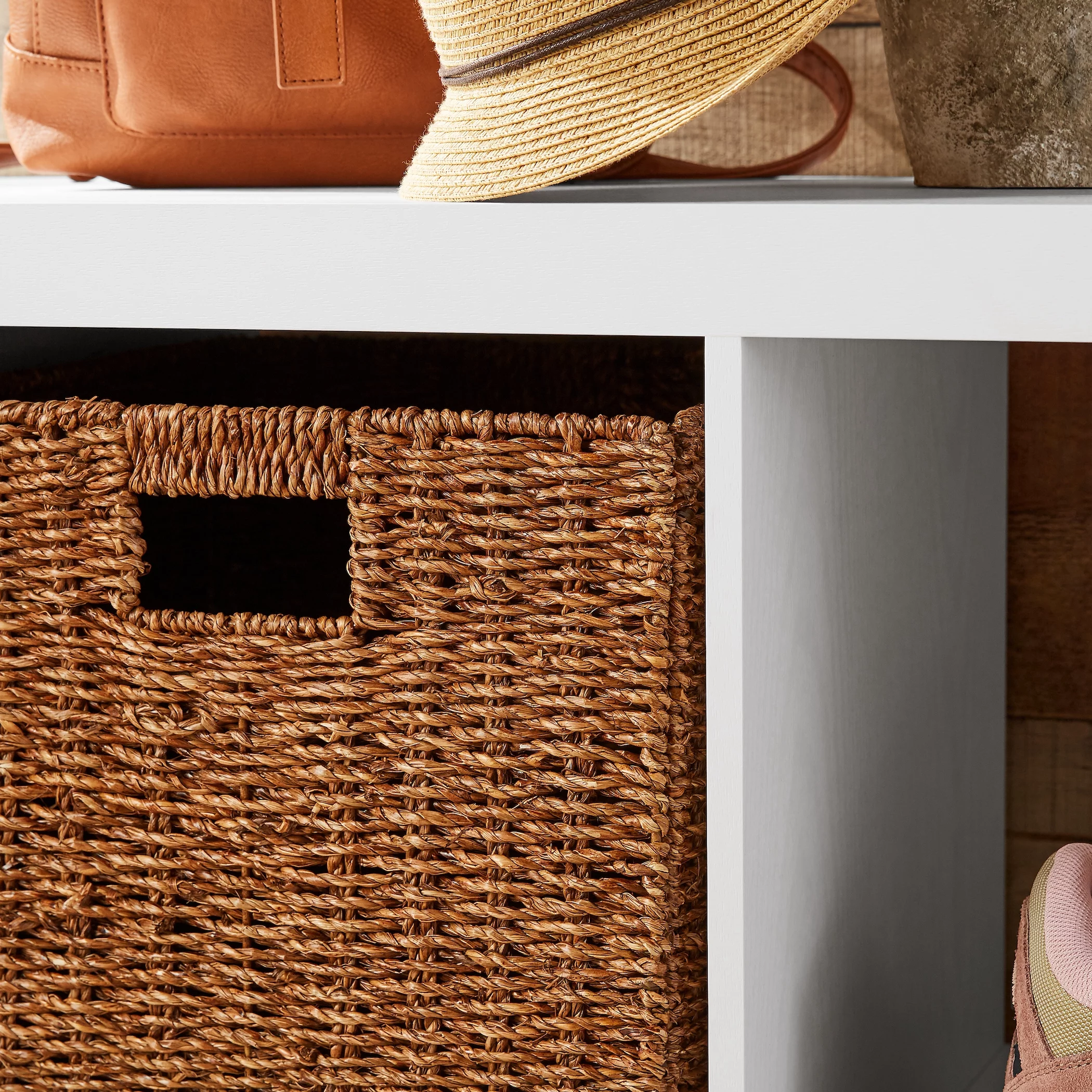 Better Homes & Gardens 9-Cube Storage Organizer, Natural - Womvr