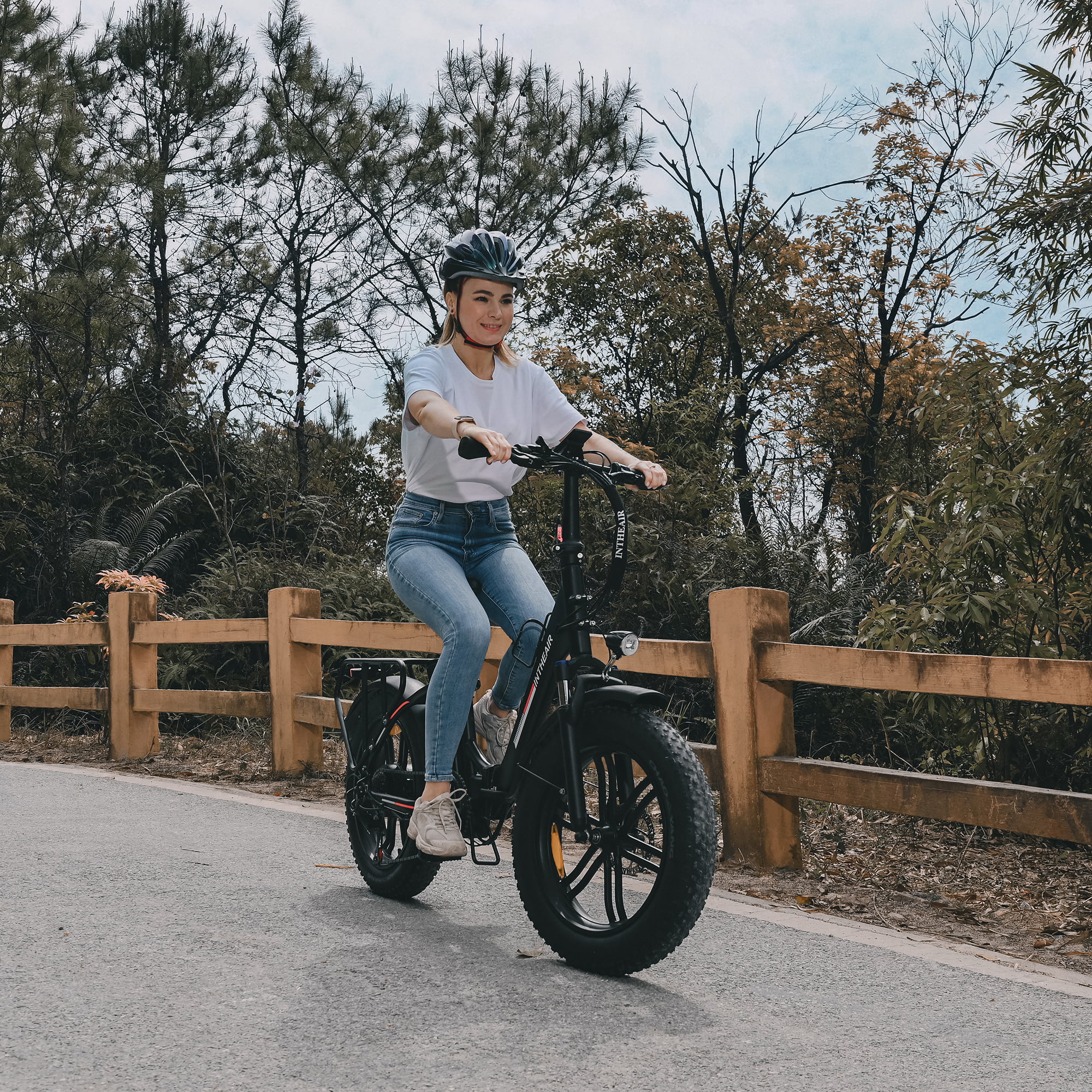 INTHEAIR Ranger Electric Bike, Adults Foldable Ebike for Adults 20