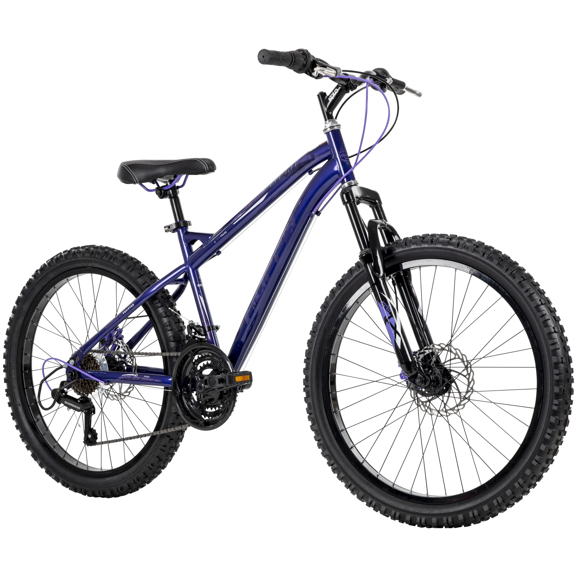 Huffy Extent Girls' 24-inch Mountain Bike, 18-speed, Purple  - Womvr