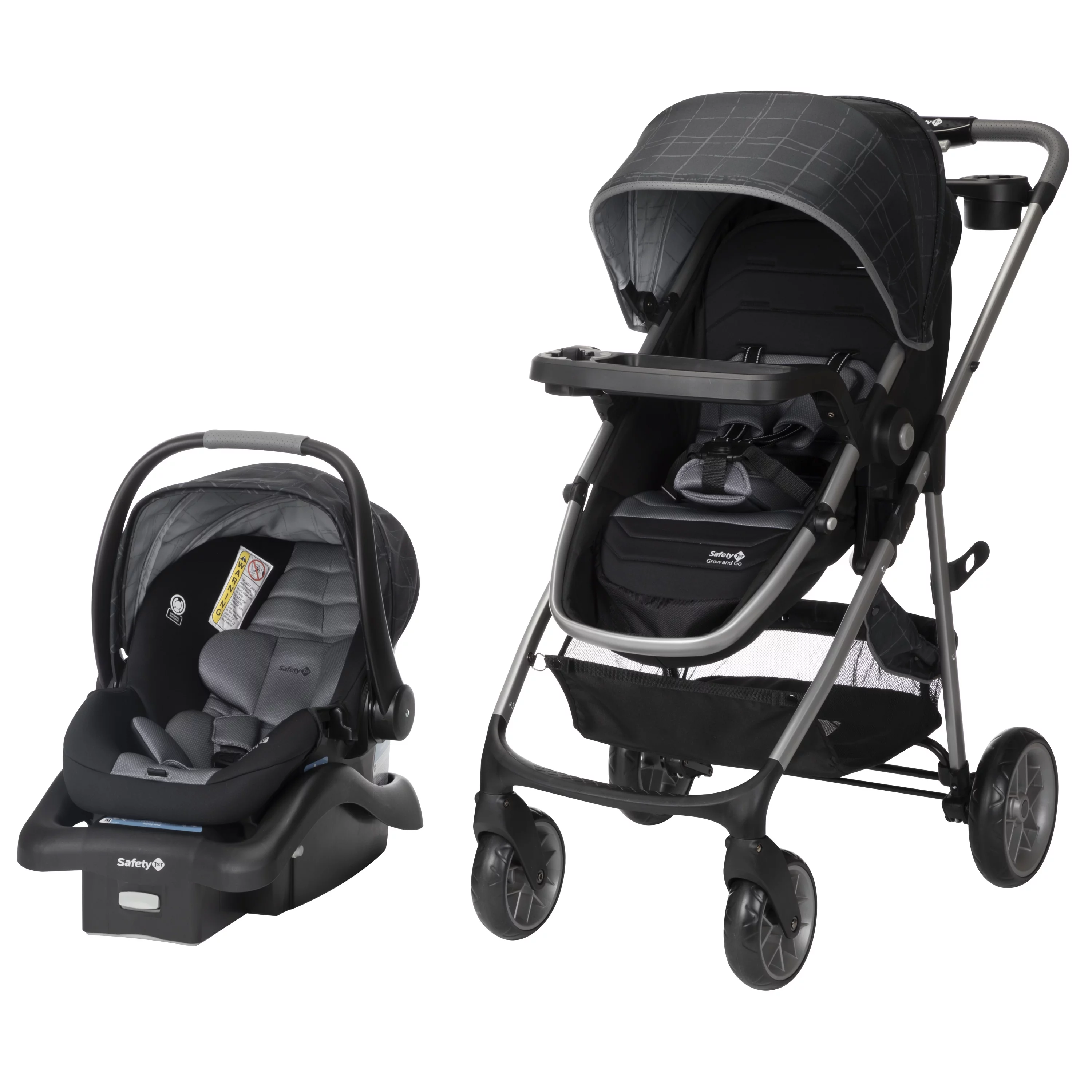 Safety 1st Deluxe Grow and Go Flex 8-in-1 Travel System, High Street, Infant - Womvr