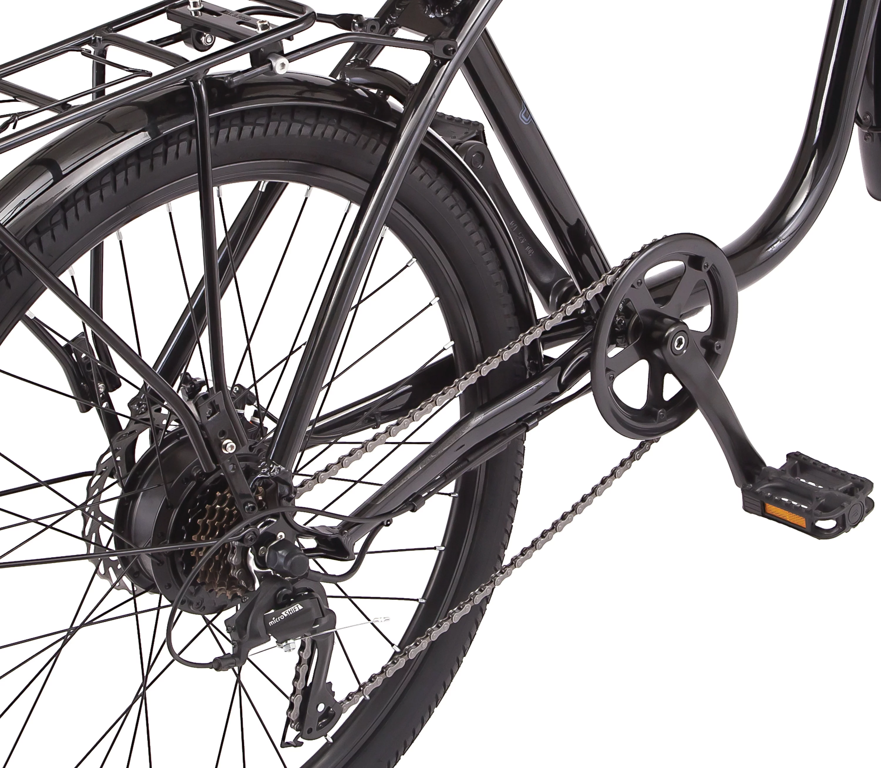 Schwinn 26-in. EC1 Unisex Cruiser Electric Bike for Adults, Throttle, Black Ebike - Womvr