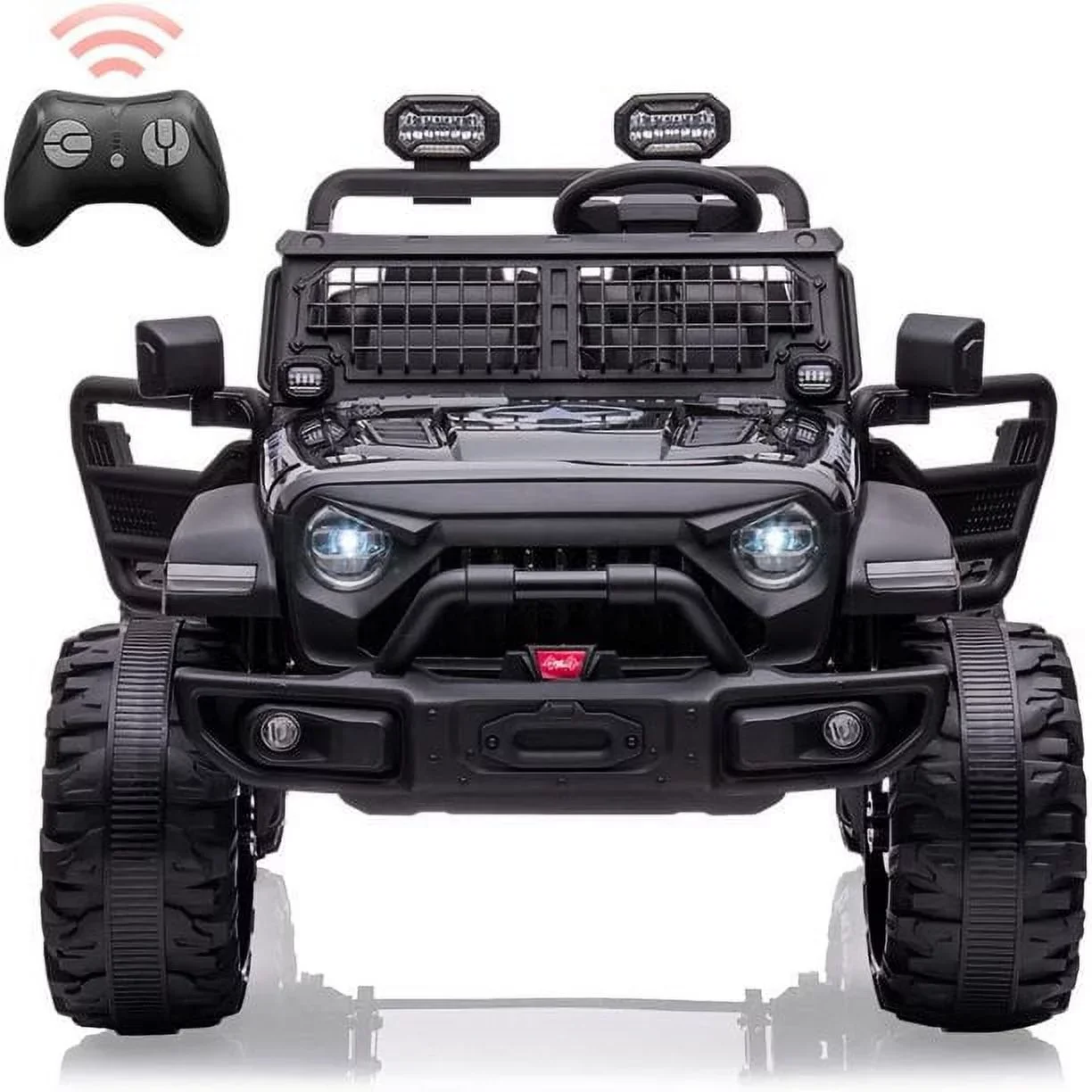 EastVita Kids 24V Ride on Car with Electric Remote Control Dual Drive Power Ride on Toys 2 Seats SUV Truck Wheels Vehicle - Womvr